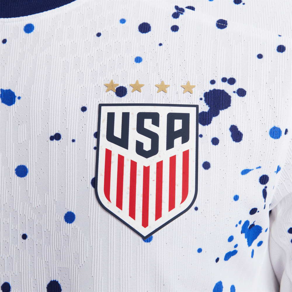 Nike 2023-24 USA Men's 4-Star Authentic Home Jersey (Detail 2)