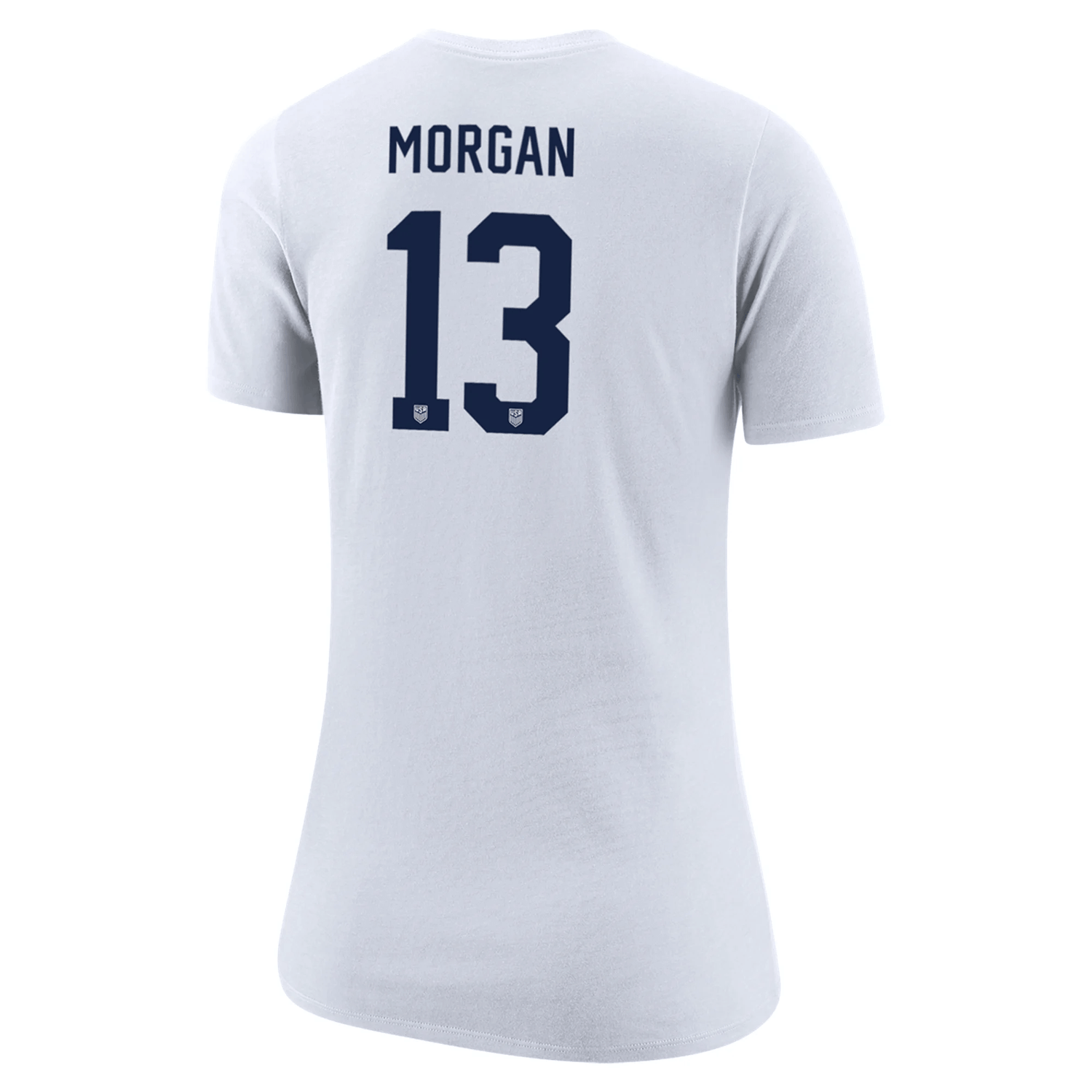 Nike 2023-24 USA Women's 4-Star Morgan 13 Tee  White (Back)