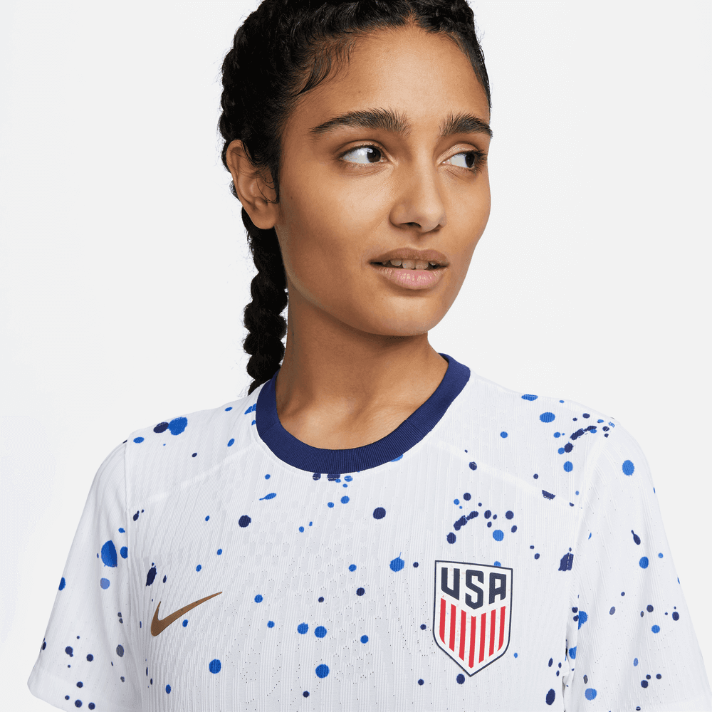 Nike 2023-24 USA Women's Home Authentic Jersey (No Stars) (Detail 1)