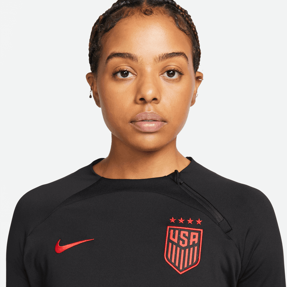 Nike 2023-24 USA Women's Strike Knit Drill Top (Detail 1)