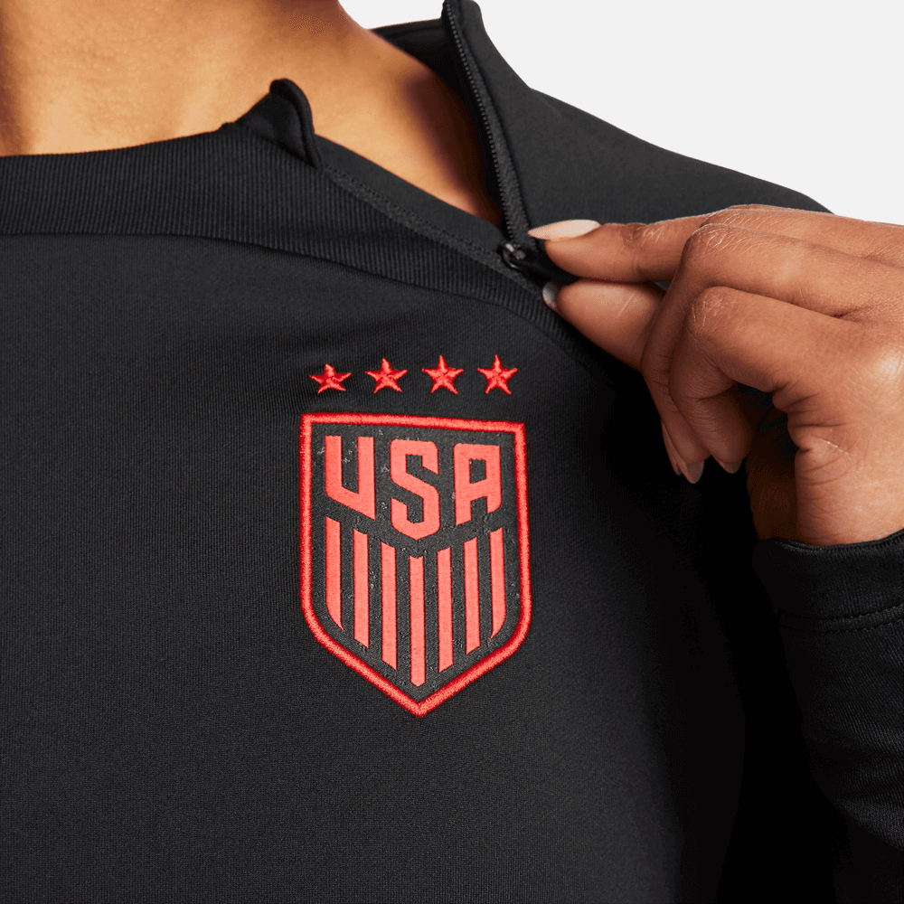 Nike 2023-24 USA Women's Strike Knit Drill Top (Detail 2)