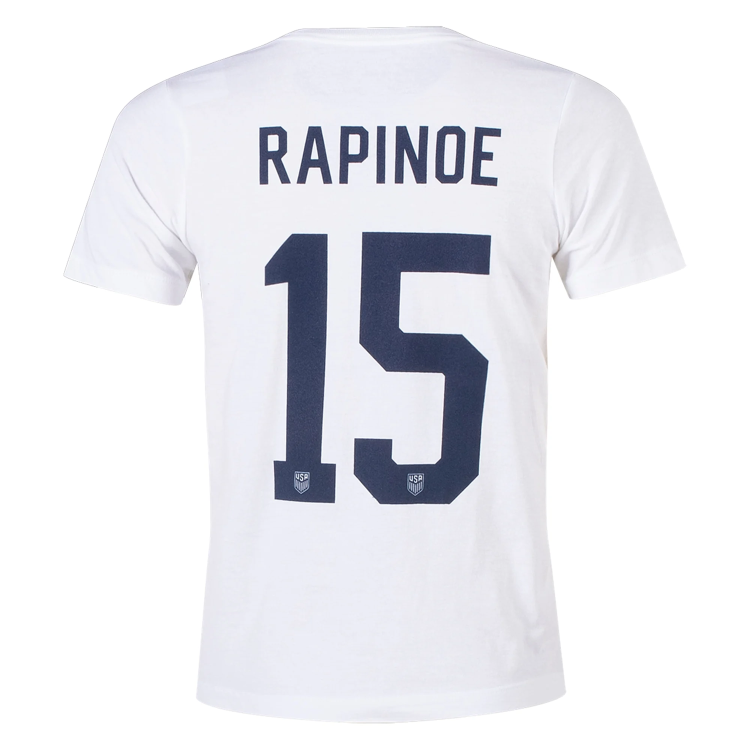 Nike 2023-24 USA Youth 4-Star Rapinoe 15 Tee White (Back)