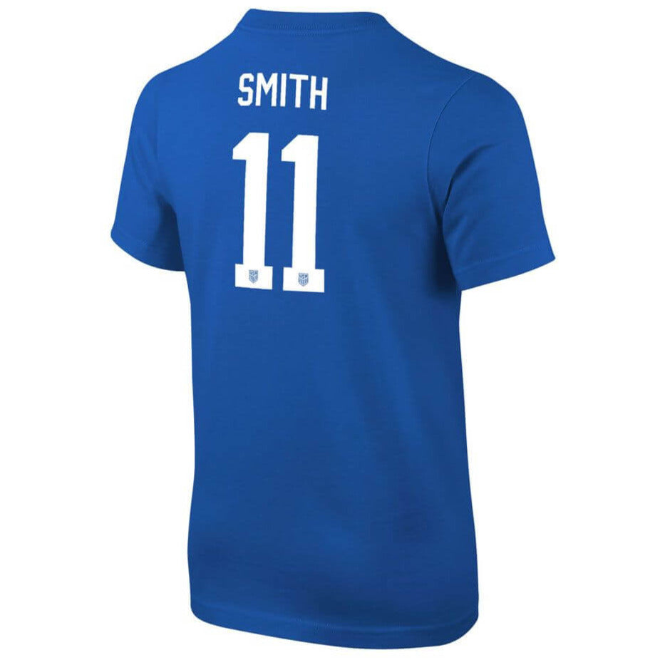 Nike 2023-24 USA Youth 4-Star Smith 11 Tee  Royal (Back)