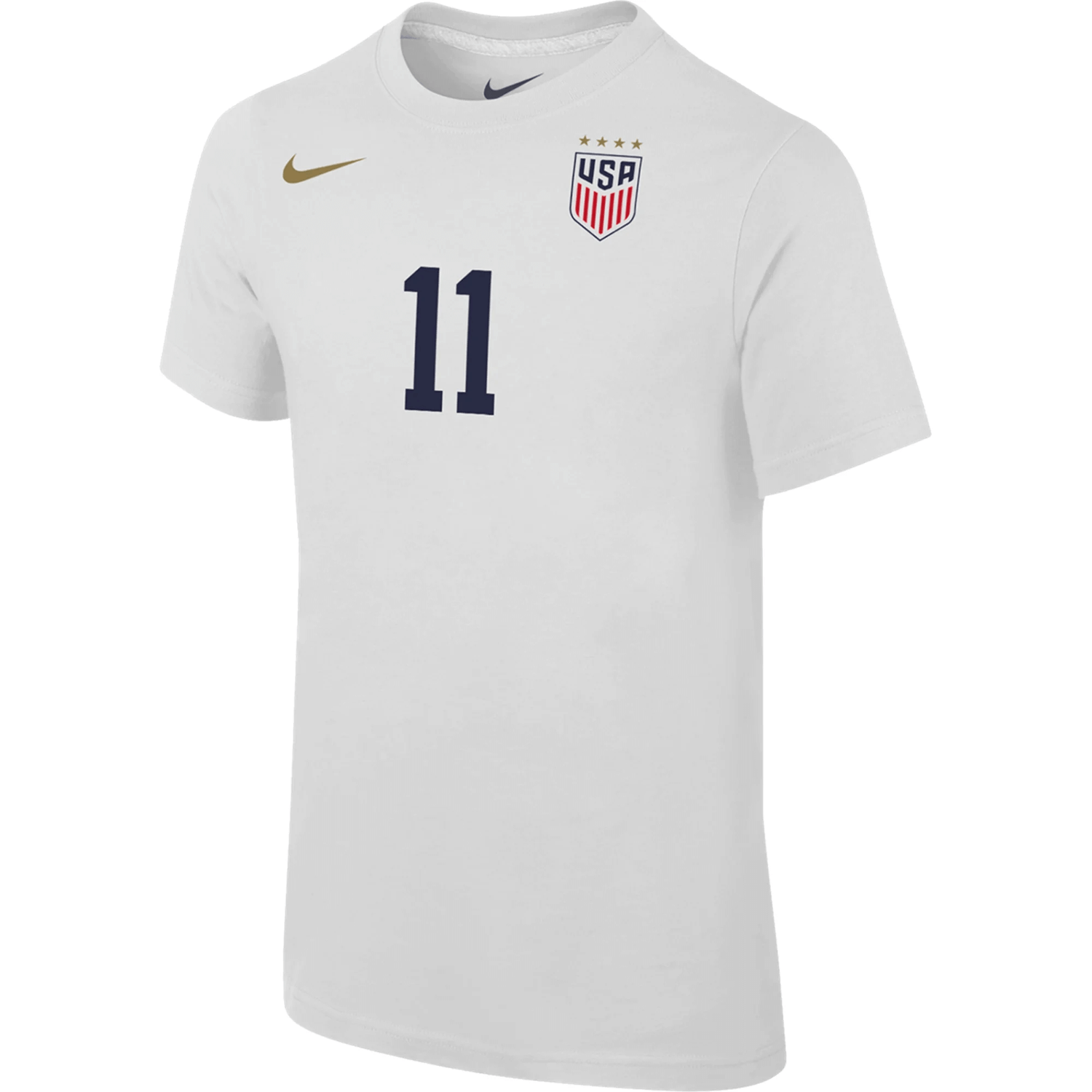 Nike 2023-24 USA Youth 4-Star Smith 11 Tee  White (Front)