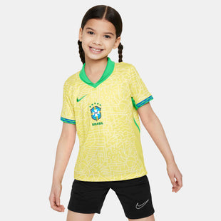 Nike 2024-25 Brazil Little Kids' Stadium Home Jersey (Front)