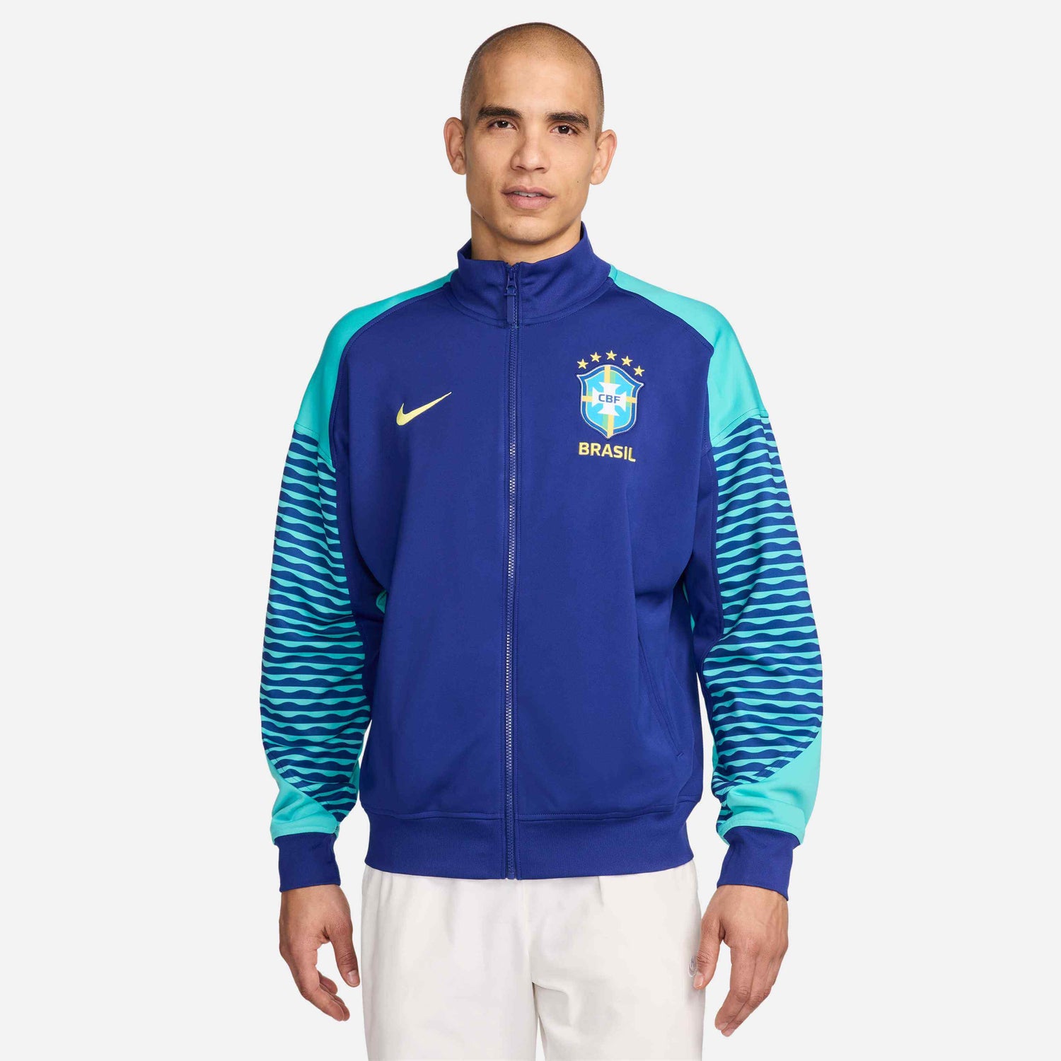 Nike 2024-25 Brazil Men's Anthem Jacket (Model - Front)