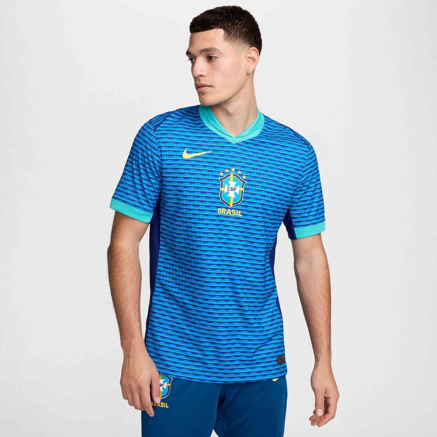Nike 2024-25 Brazil Men's Authentic Away Jersey (Model - Front)
