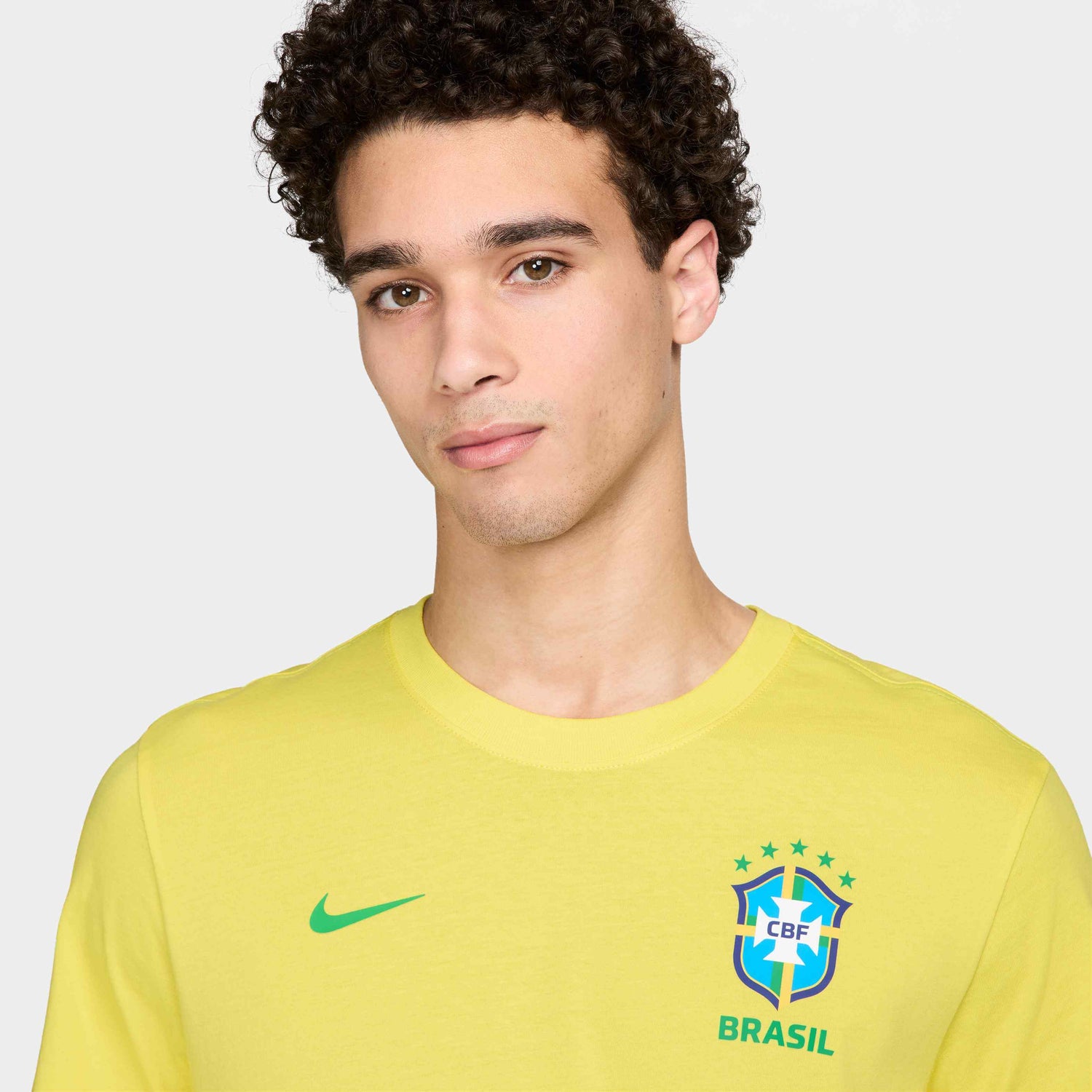 Nike 2024-25 Brazil Men's Club Essential Tee (Detail 1)
