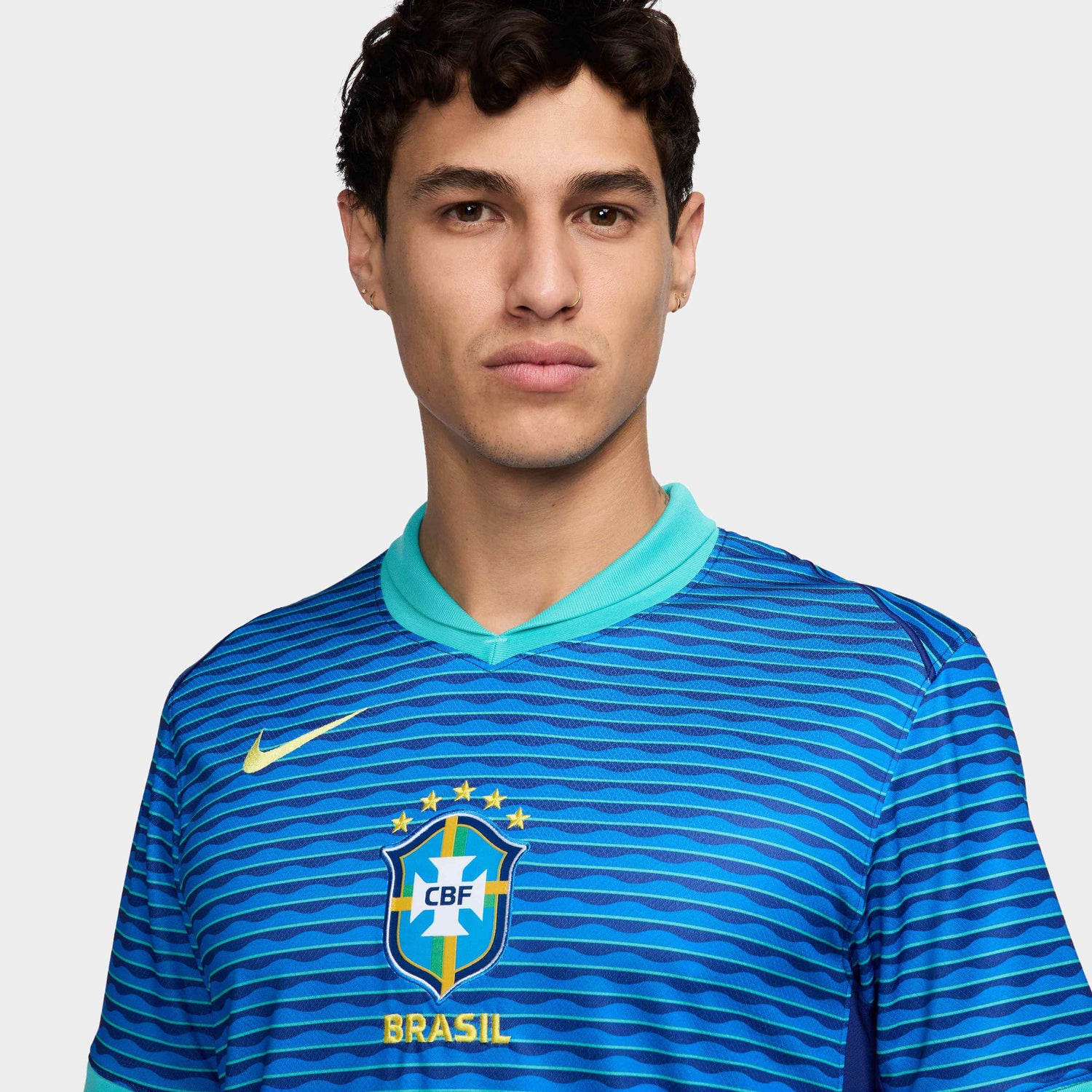 Nike 2024-25 Brazil Men's Stadium Away Jersey (Detail 1)