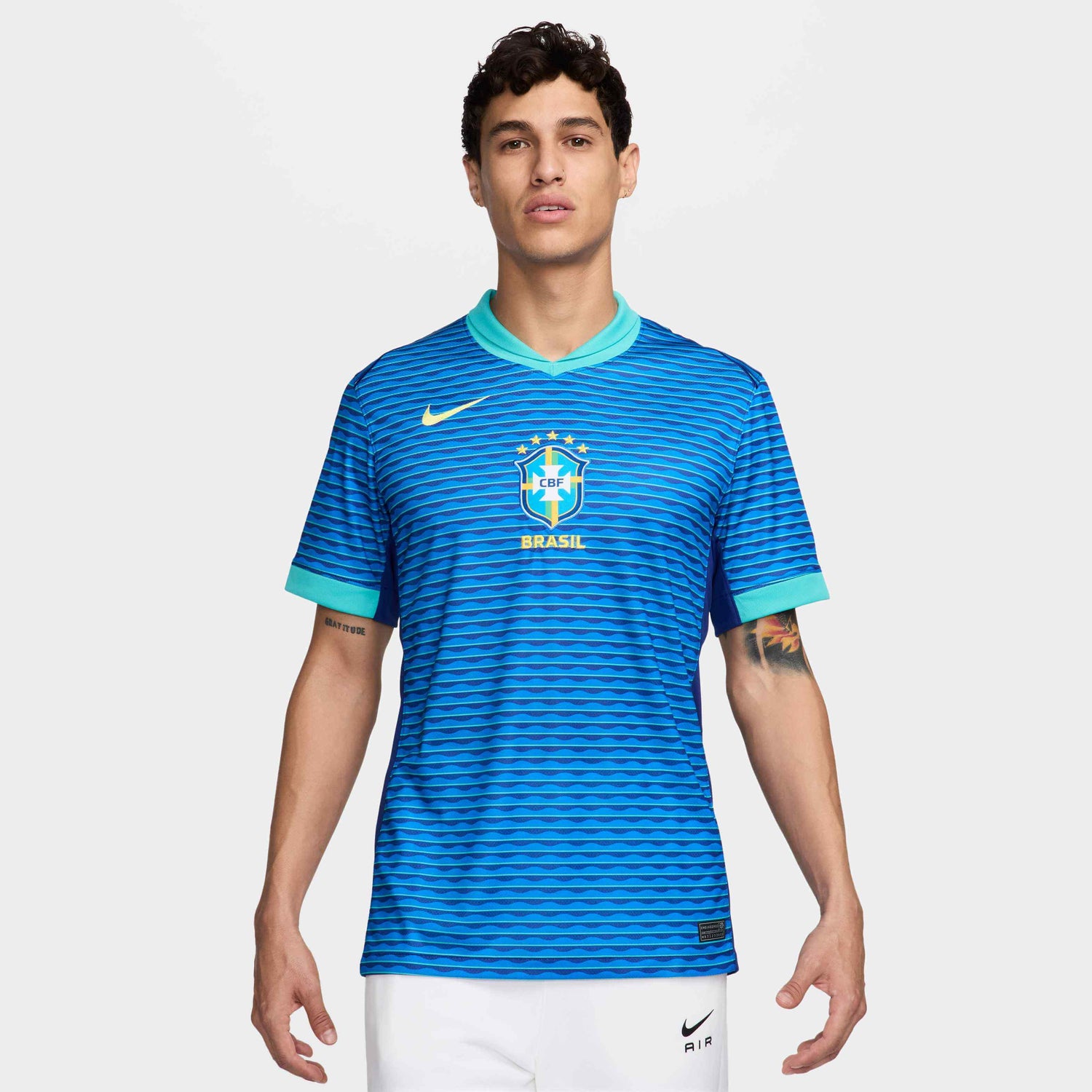 Nike 2024-25 Brazil Men's Stadium Away Jersey (Model - Front)