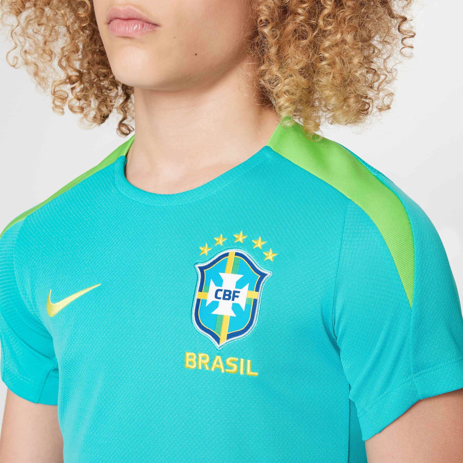 Nike 2024-25 Brazil Youth Dri-Fit Strike Top (Detail 2)