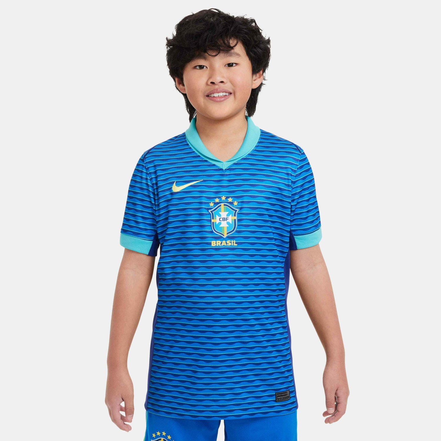 Nike 2024-25 Brazil Youth Stadium Away Jersey (Model - Front)