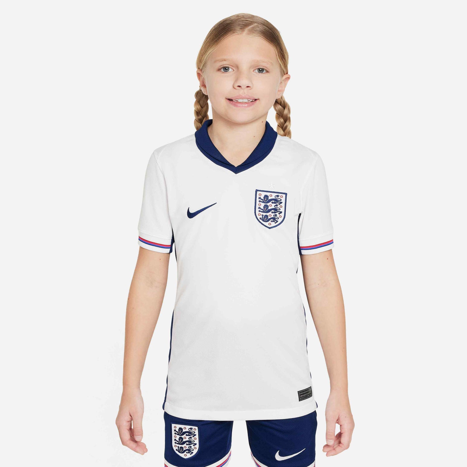 Nike 2024-25 England Youth Stadium Home Jersey (Model - Front)