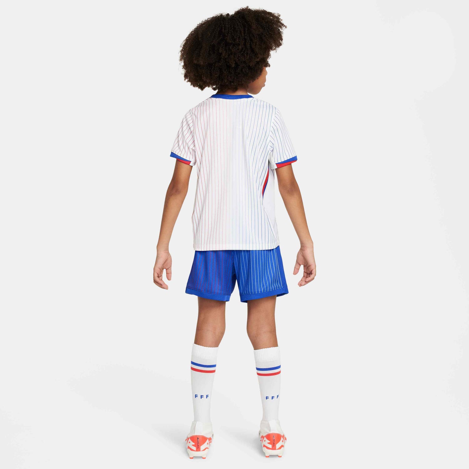 Nike 2024-25 France Kids Stadium Away Kit (Model - Back)