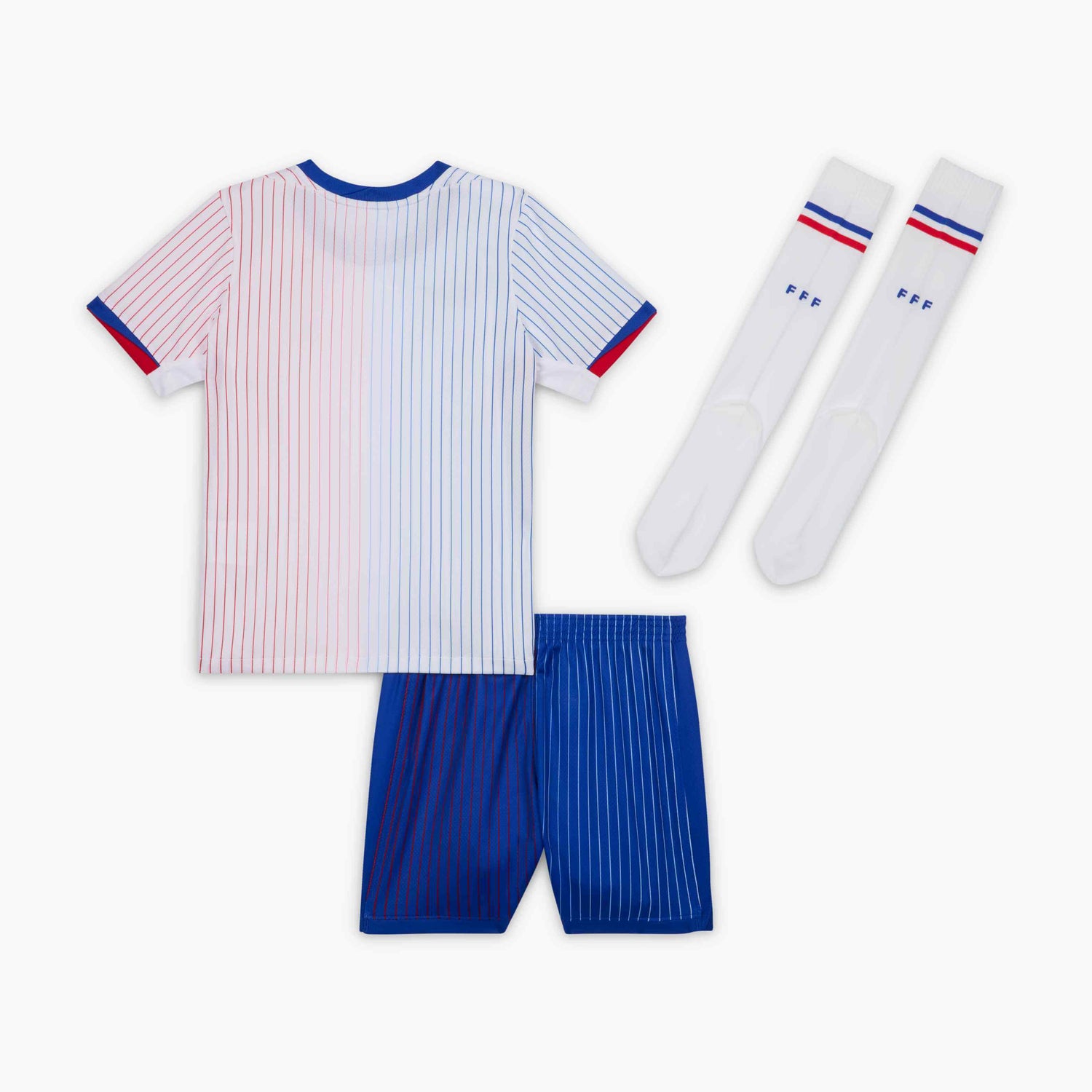 Nike 2024-25 France Kids Stadium Away Kit (Set - Back)
