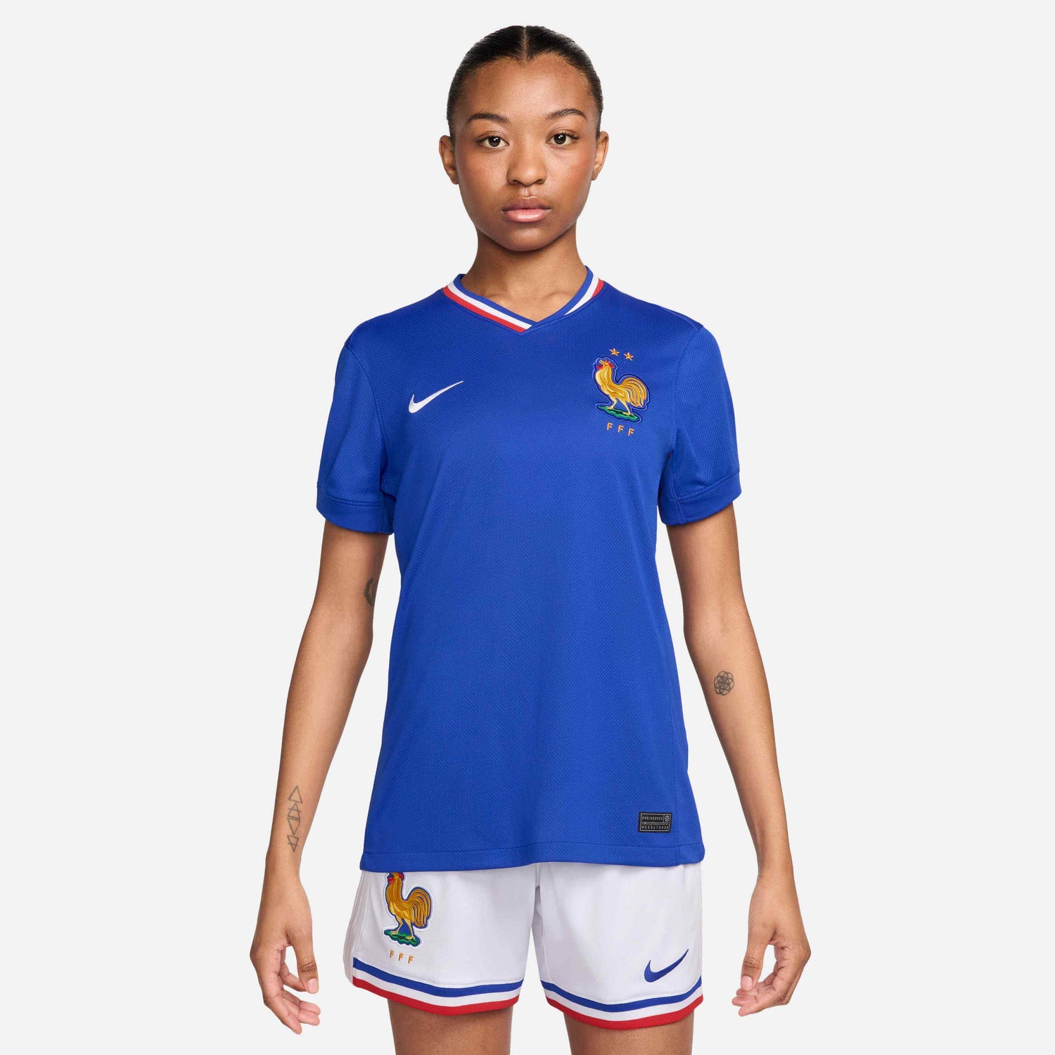 Nike 2024-25 France Women's Stadium Home Jersey (Model - Front)