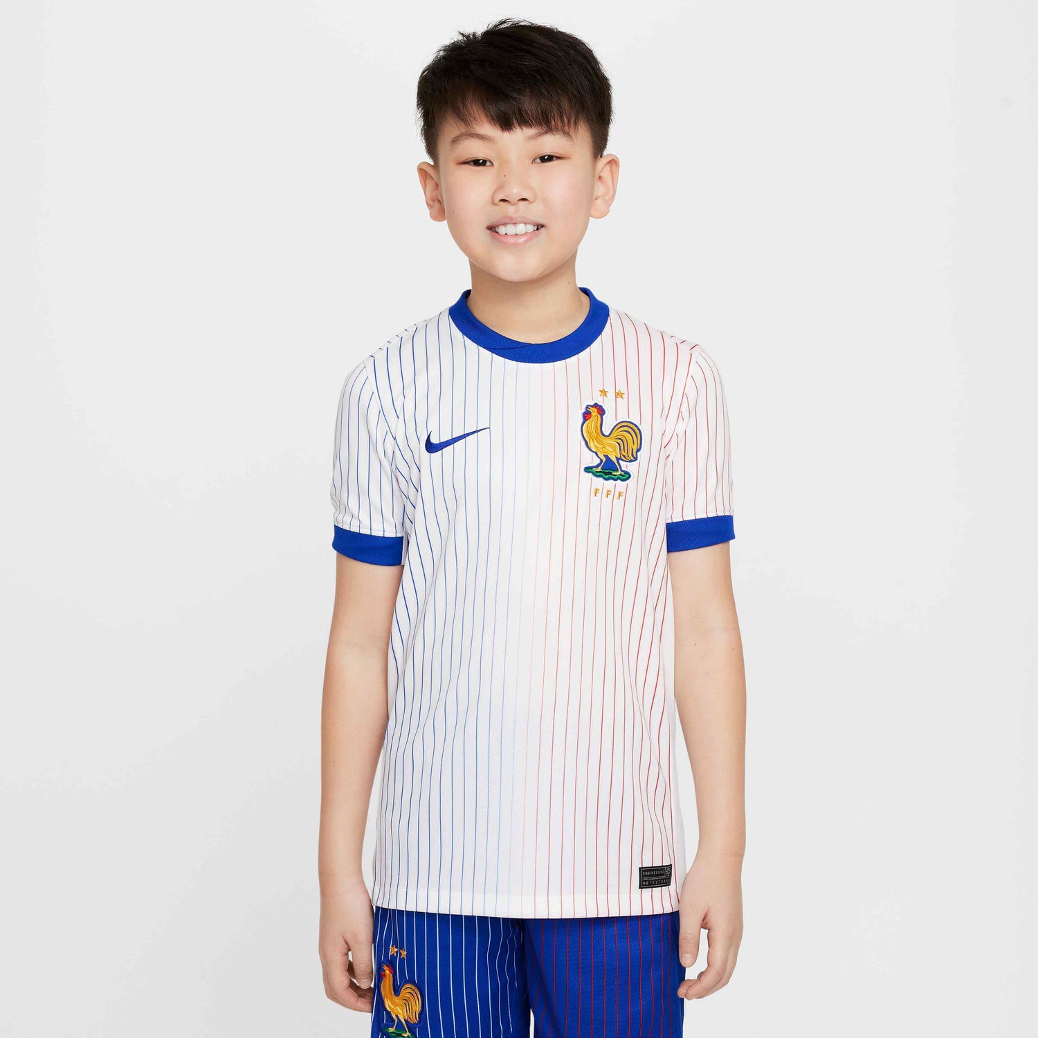 Nike 2024-25 France Youth Stadium Away Jersey (Model - Front)