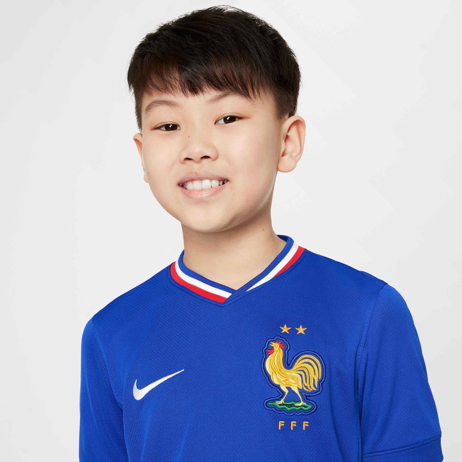 Nike 2024-25 France Youth Stadium Home Jersey (Detail 1)