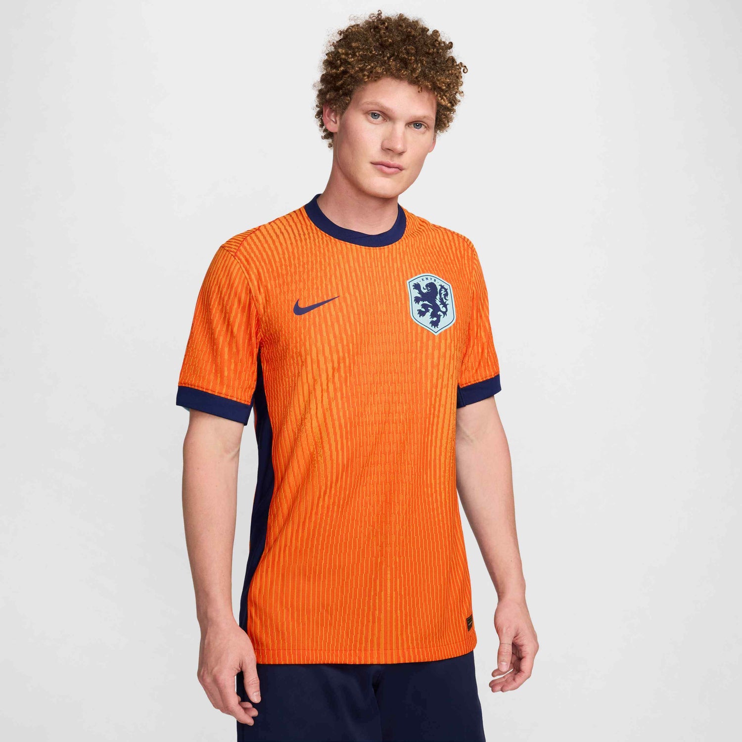 Nike 2024-25 Netherlands Men's Authentic Home Jersey (Model - Front)