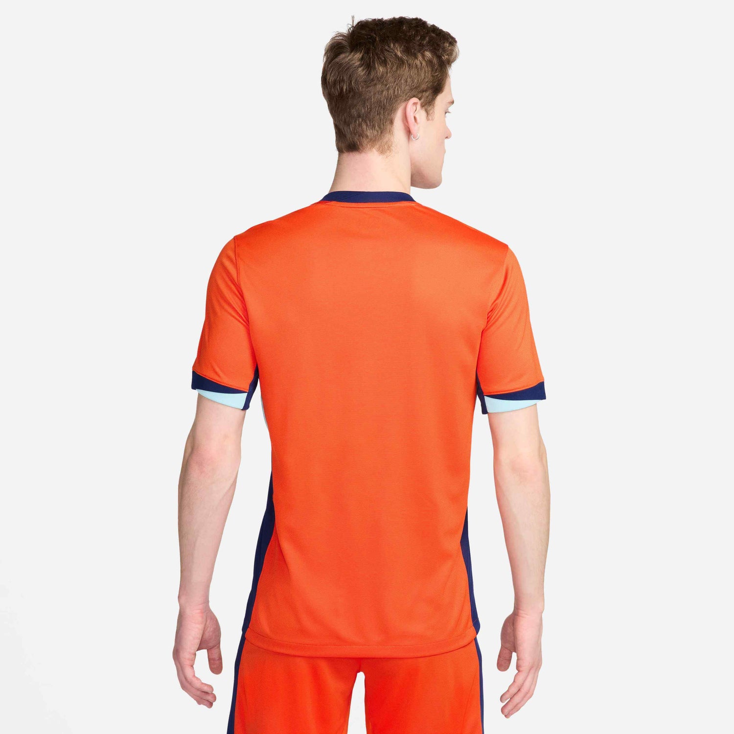 Nike 2024-25 Netherlands Men's Stadium Home Jersey (Model - Back)