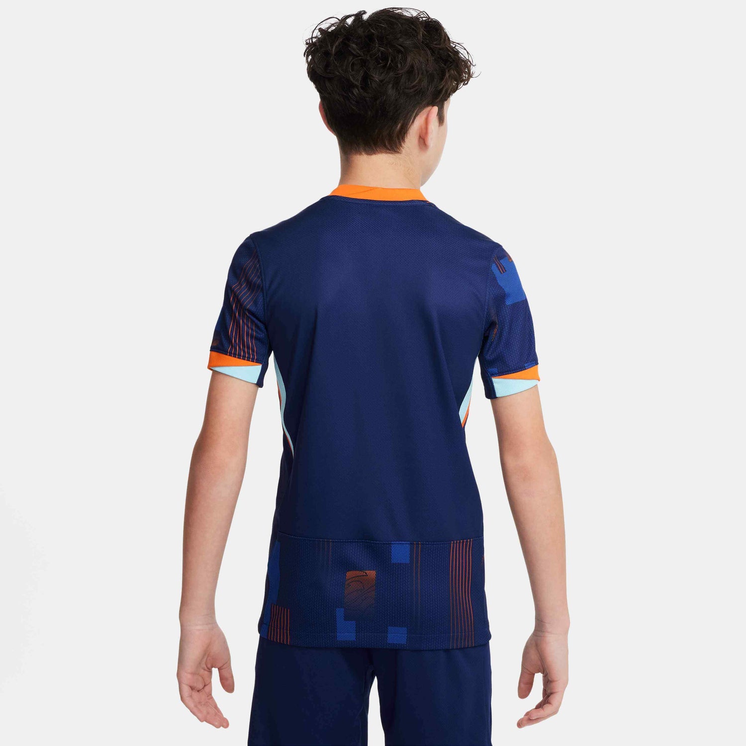 Nike 2024-25 Netherlands Youth Stadium Away Jersey (Model - Back)