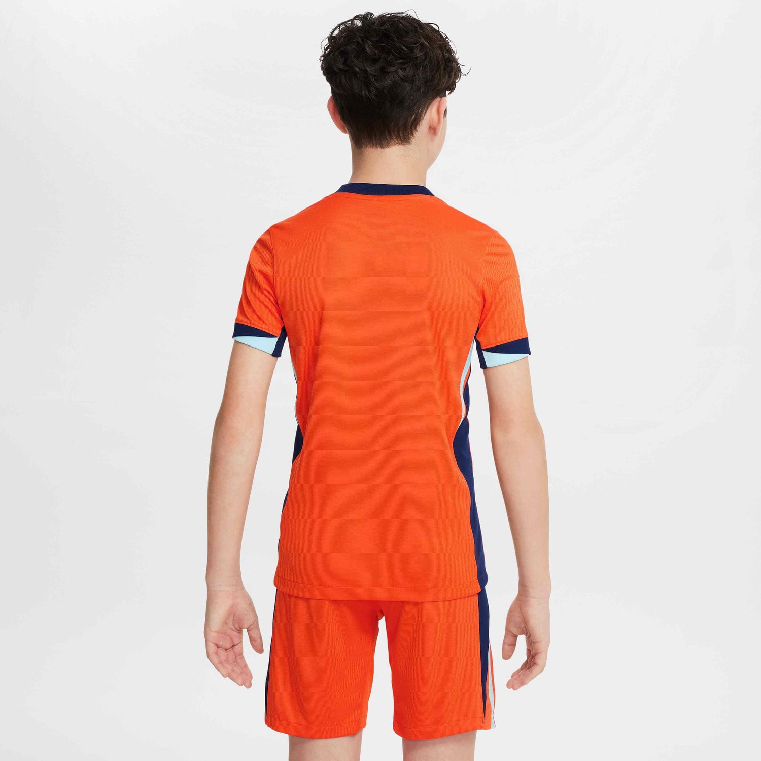 Nike 2024-25 Netherlands Youth Stadium Home Jersey (Model - Back)