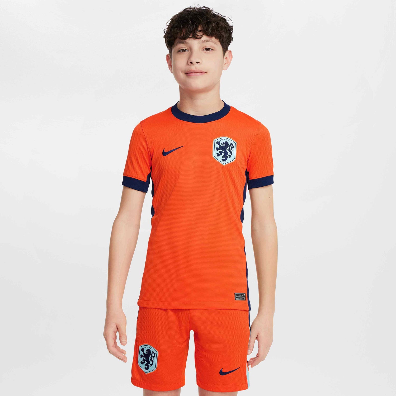 Nike 2024-25 Netherlands Youth Stadium Home Jersey (Model - Front)