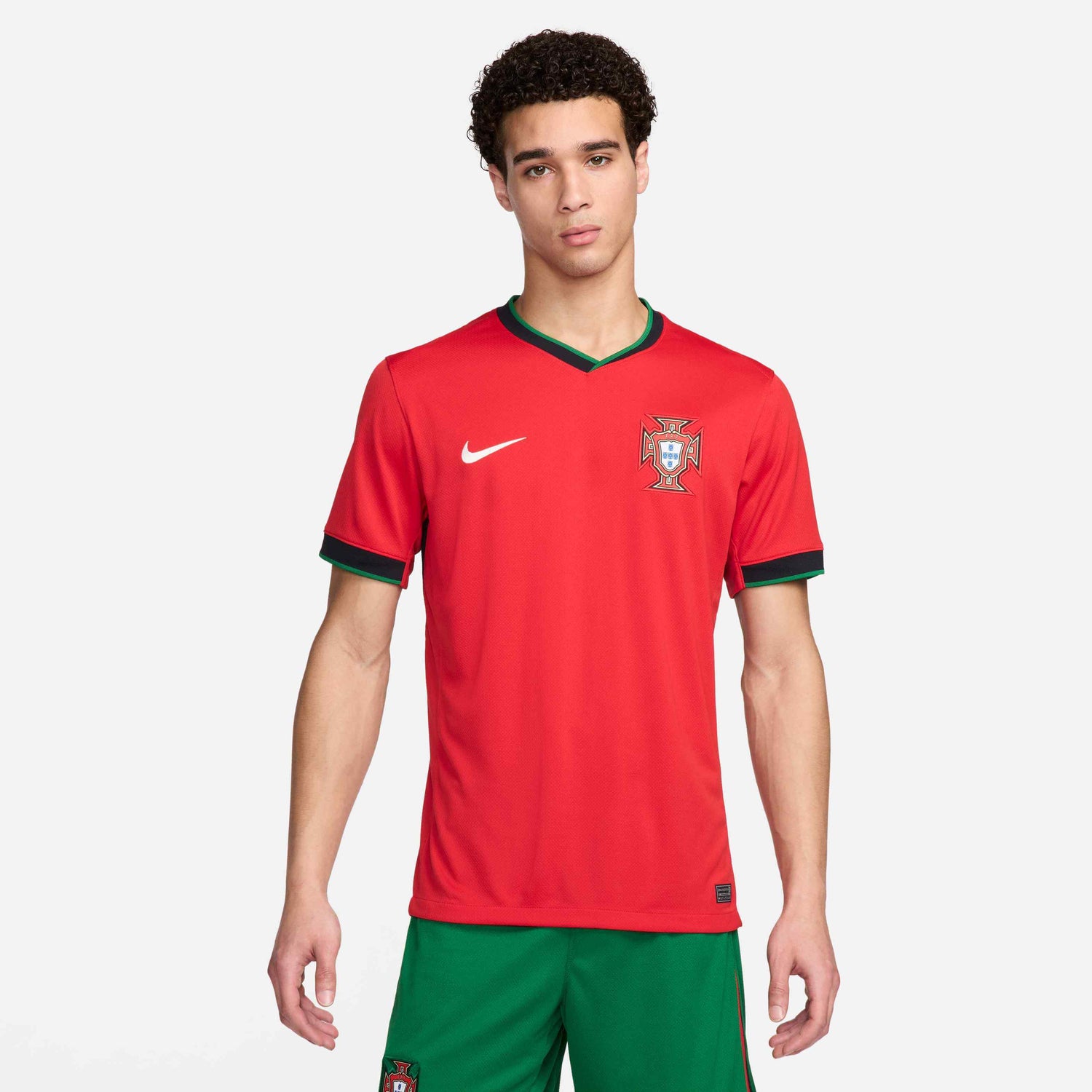 Nike 2024-25 Portugal Men's Stadium Home Jersey (Model - Front)