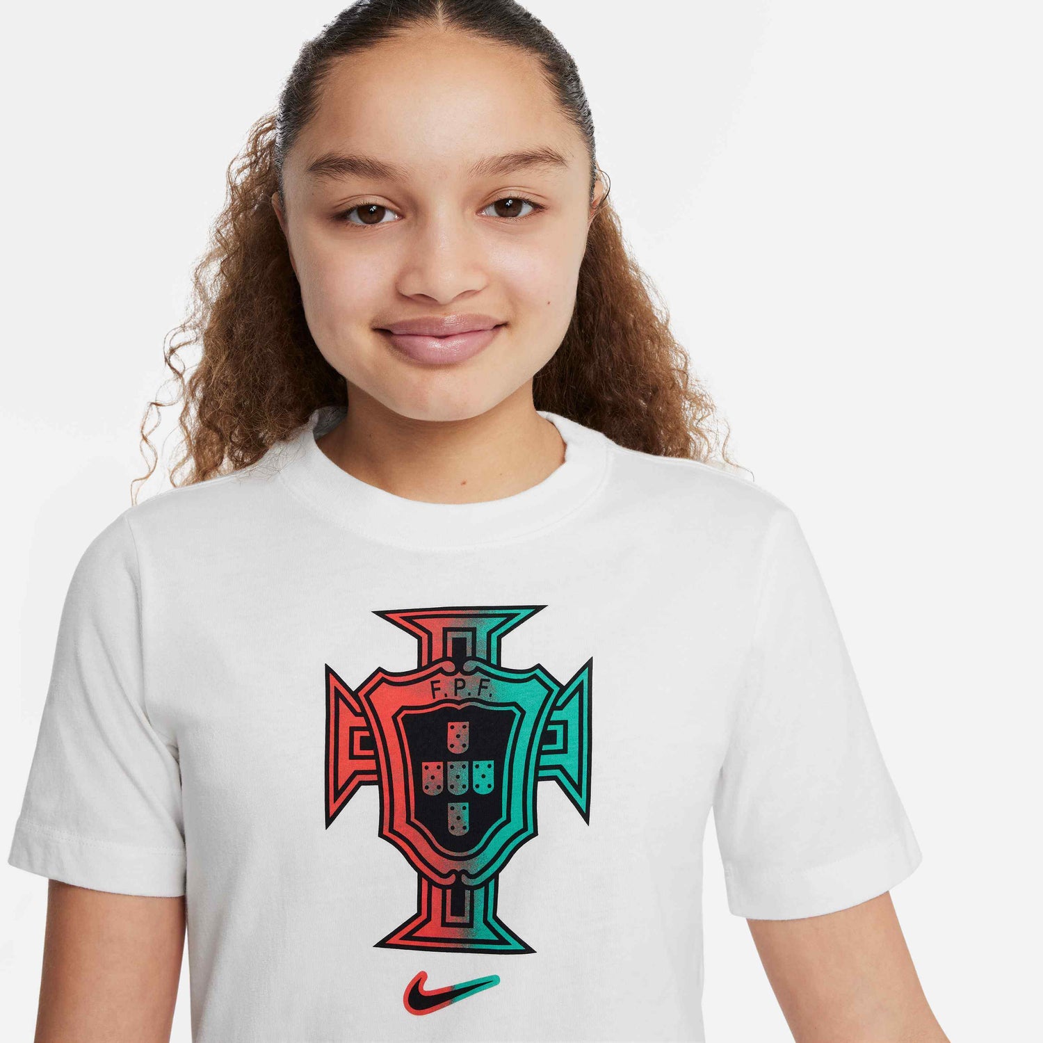 Nike 2024-25 Portugal Youth Crest Tee (Detail 1)