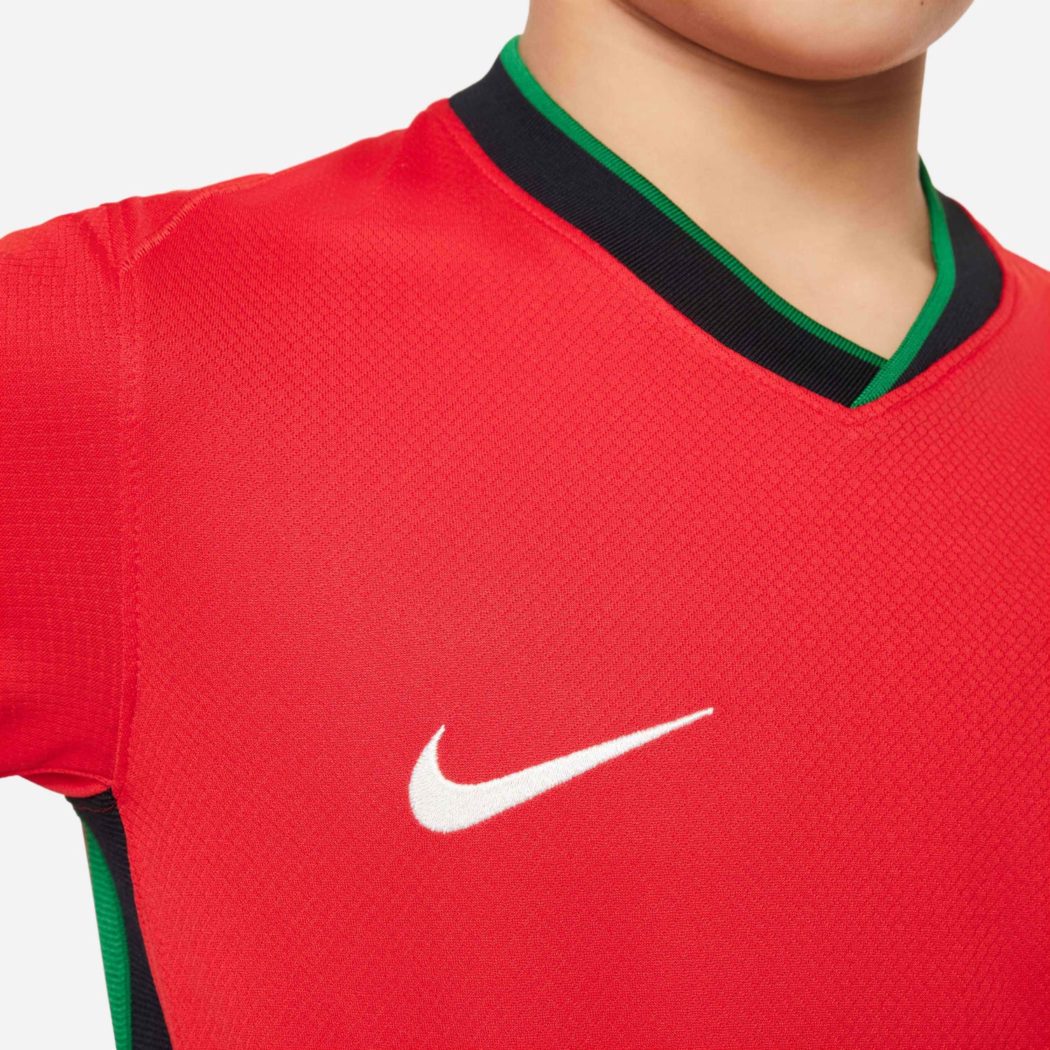Nike 2024-25 Portugal Youth Stadium Home Jersey (Detail 4)