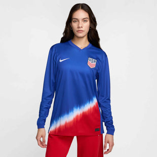 Nike 2024-25 USA Men's Stadium Away Long-Sleeve Jersey (Model - Front)