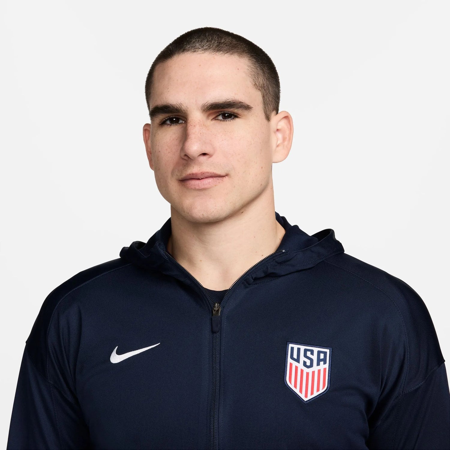 Nike 2024-25 USA Men's Strike Hoodie Track Jacket (Detail 1)