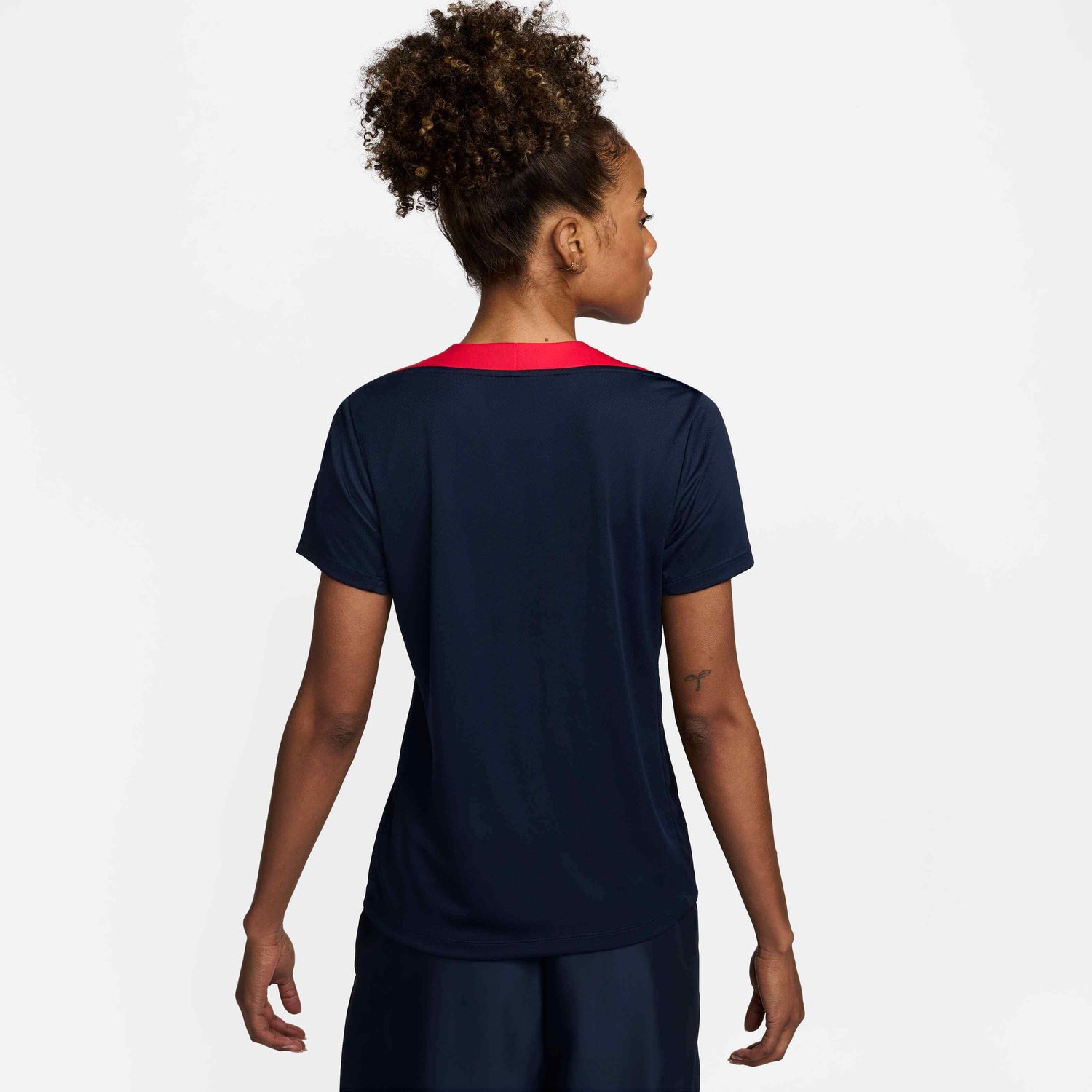Nike 2024-25 USA Women Dri-Fit Short-Sleeve Knit Top (Model - Back)