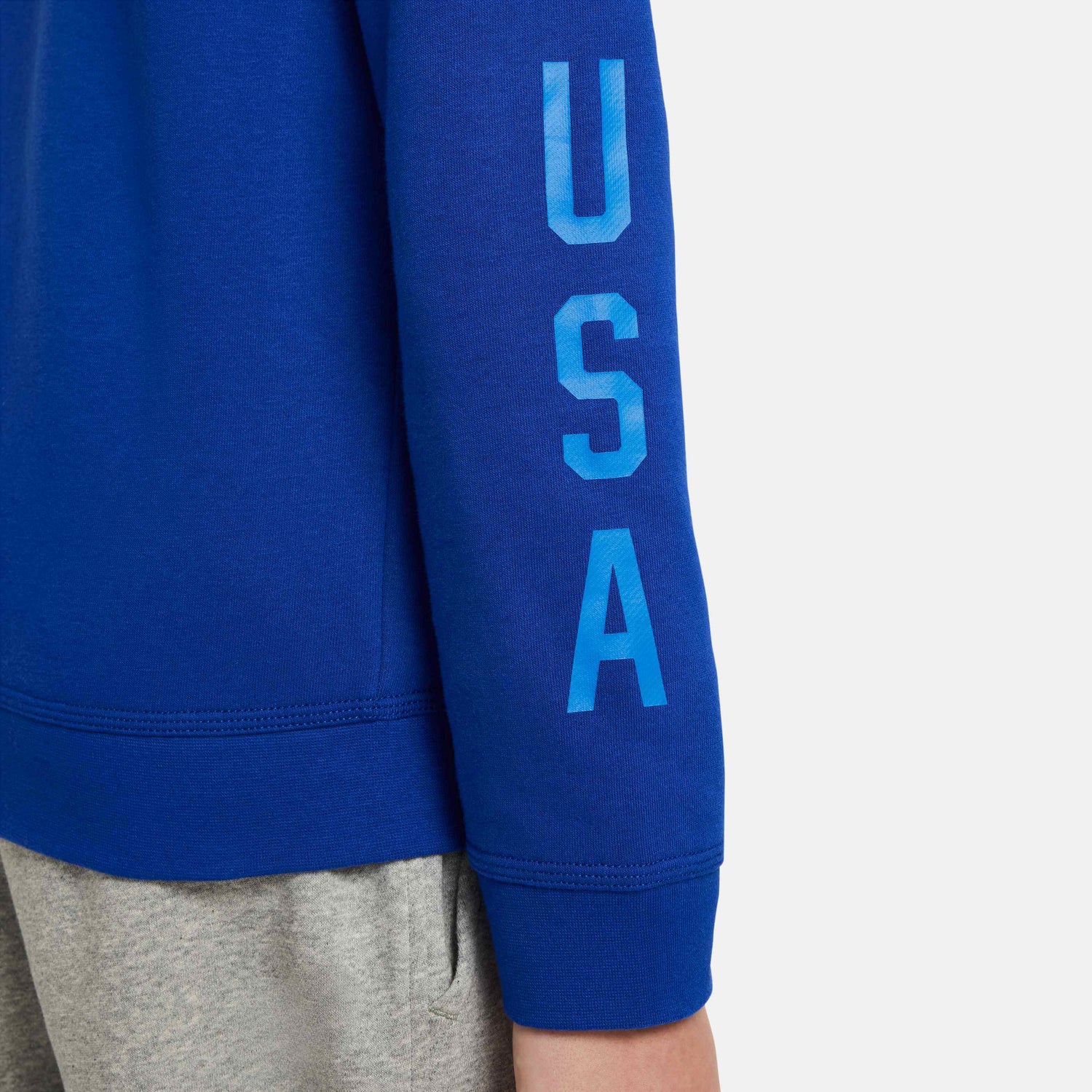 Nike 2024-25 USA Youth FZ French Terry Hoodie (Detail 3)