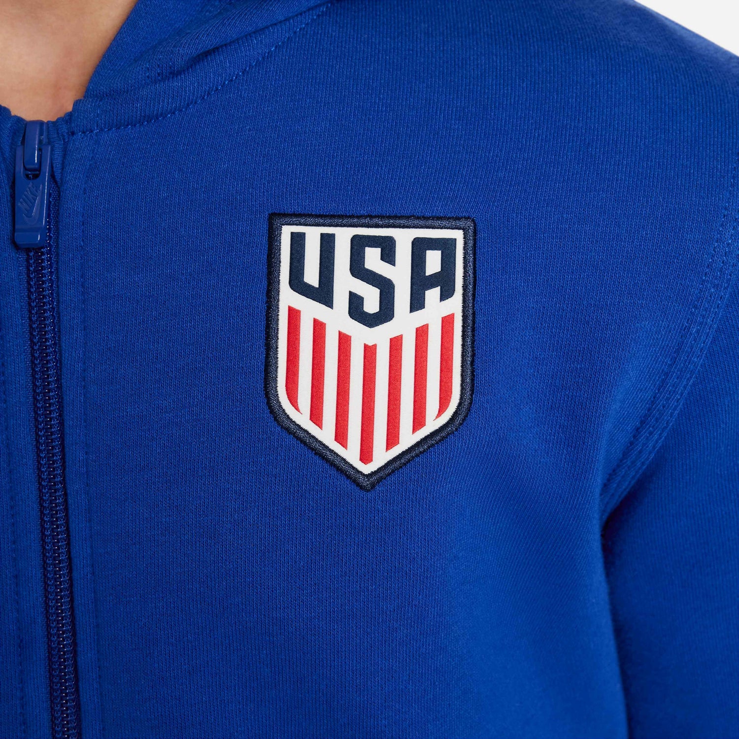 Nike 2024-25 USA Youth FZ French Terry Hoodie (Detail 5)