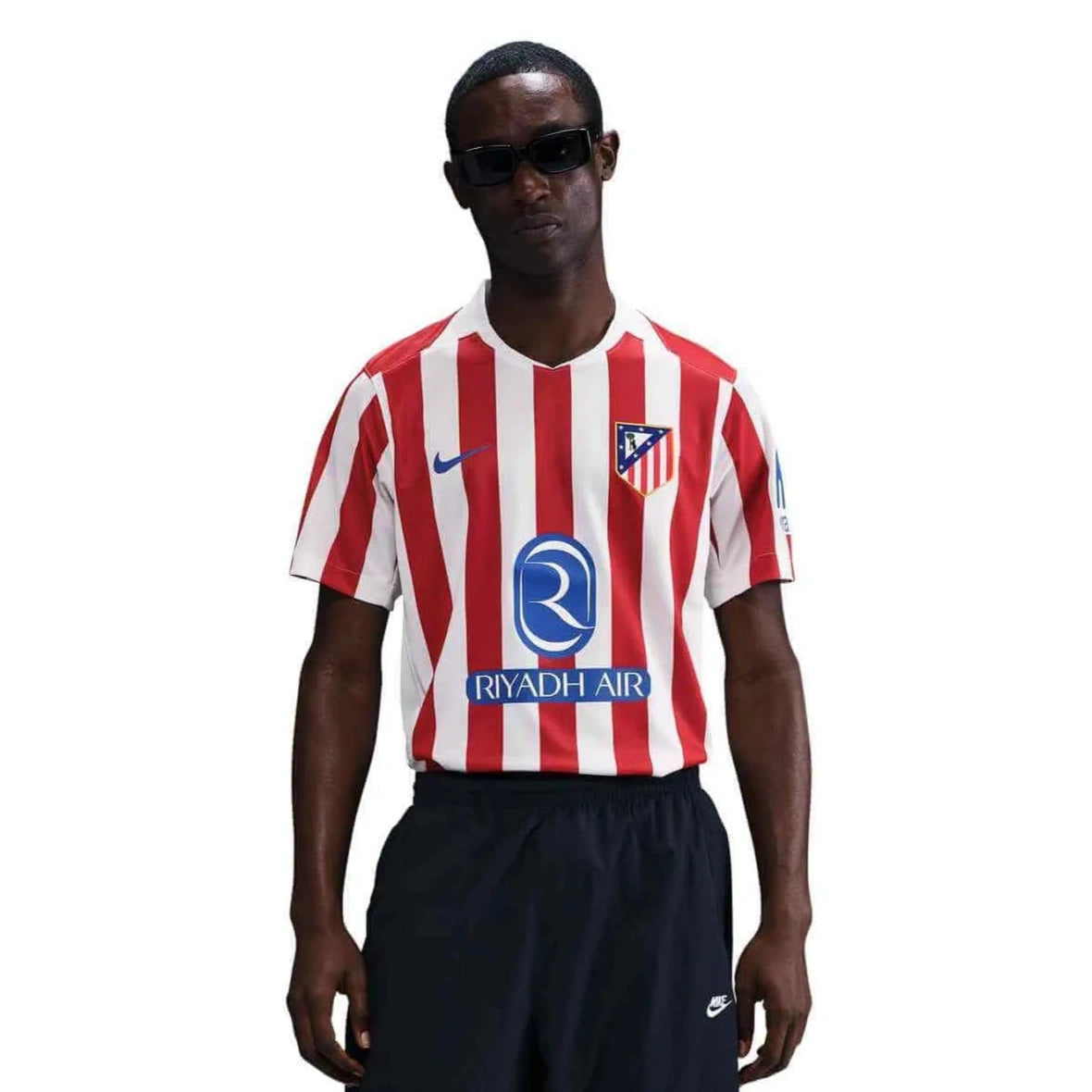 Nike 2025-26 Atletico Madrid Men's Stadium Home Soccer Jersey (Model - Front)