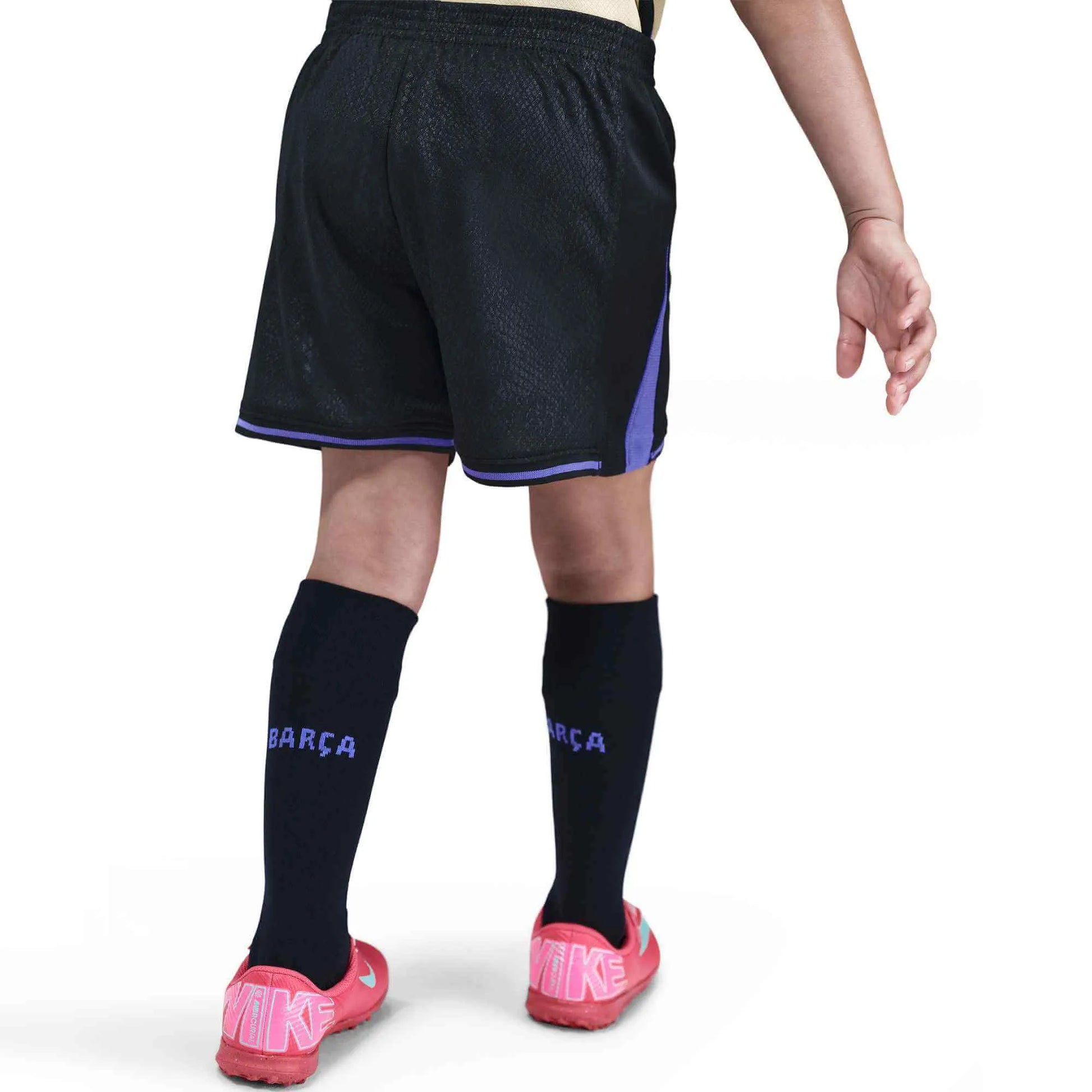 Nike 2025-26 Barcelona Little Kids' Stadium Away Kit (Shorts - Back)