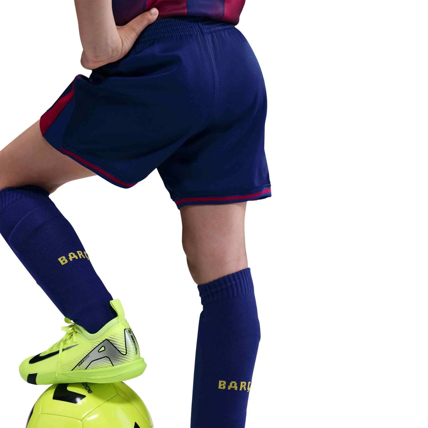 Nike 2025-26 Barcelona Little Kids' Stadium Home Kit (Shorts - Back)