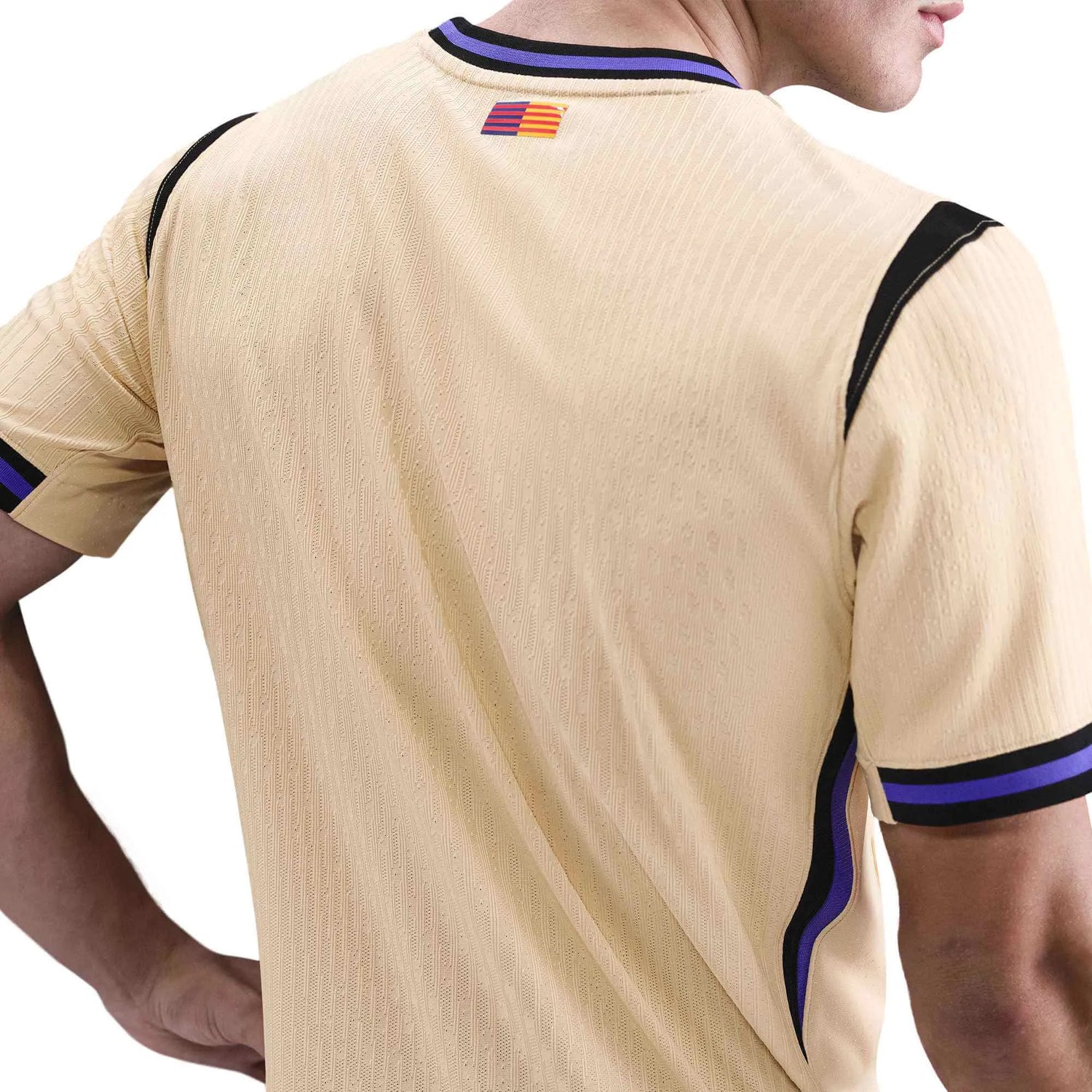 Nike 2025-26 Barcelona Men's Authentic Away Soccer Jersey (Detail 3)