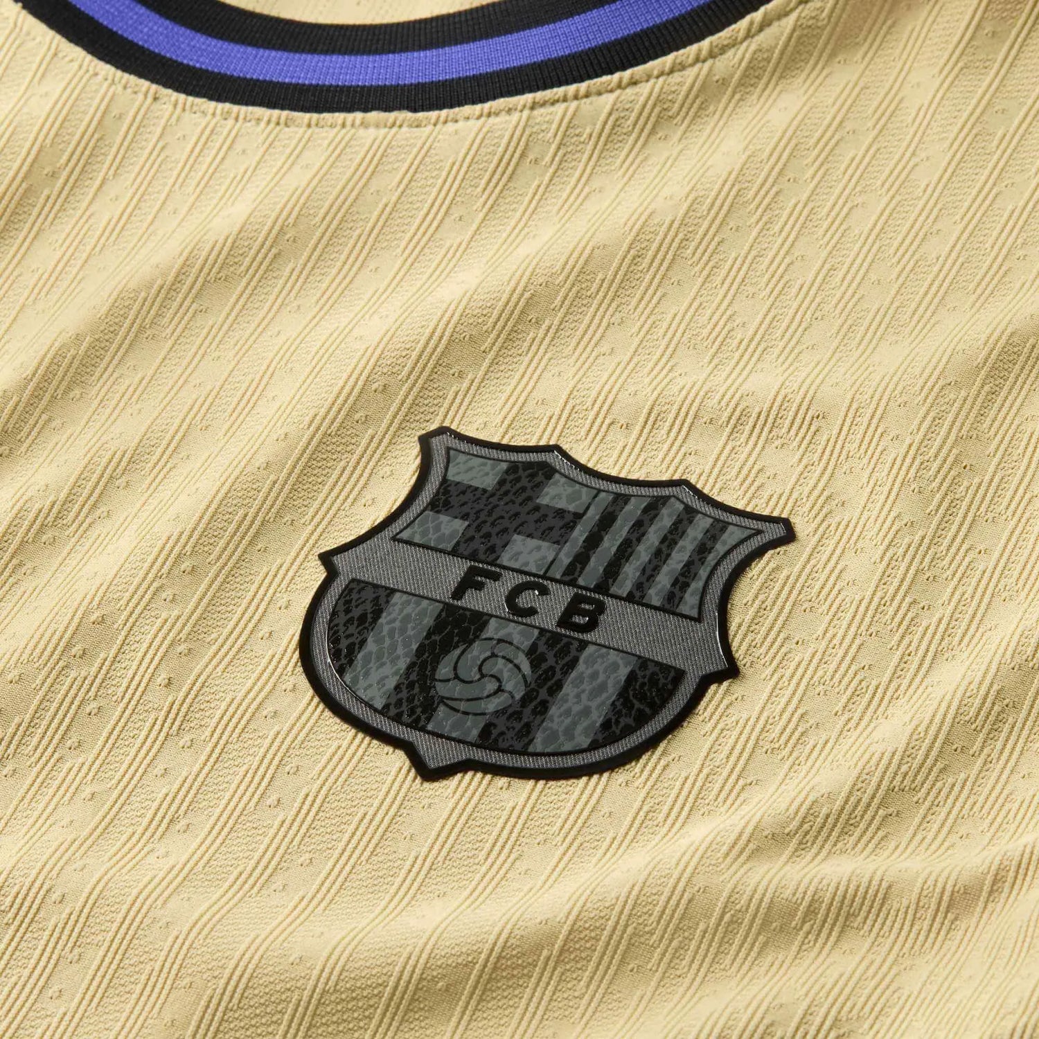 Nike 2025-26 Barcelona Men's Authentic Away Soccer Jersey (Detail 4)