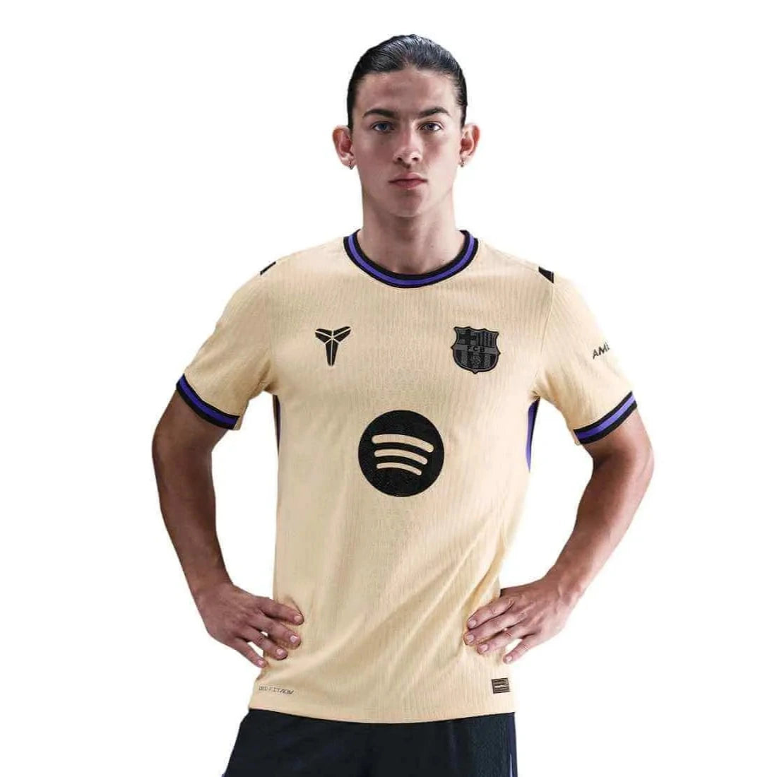 Nike 2025-26 Barcelona Men's Authentic Away Soccer Jersey (Model - Front)
