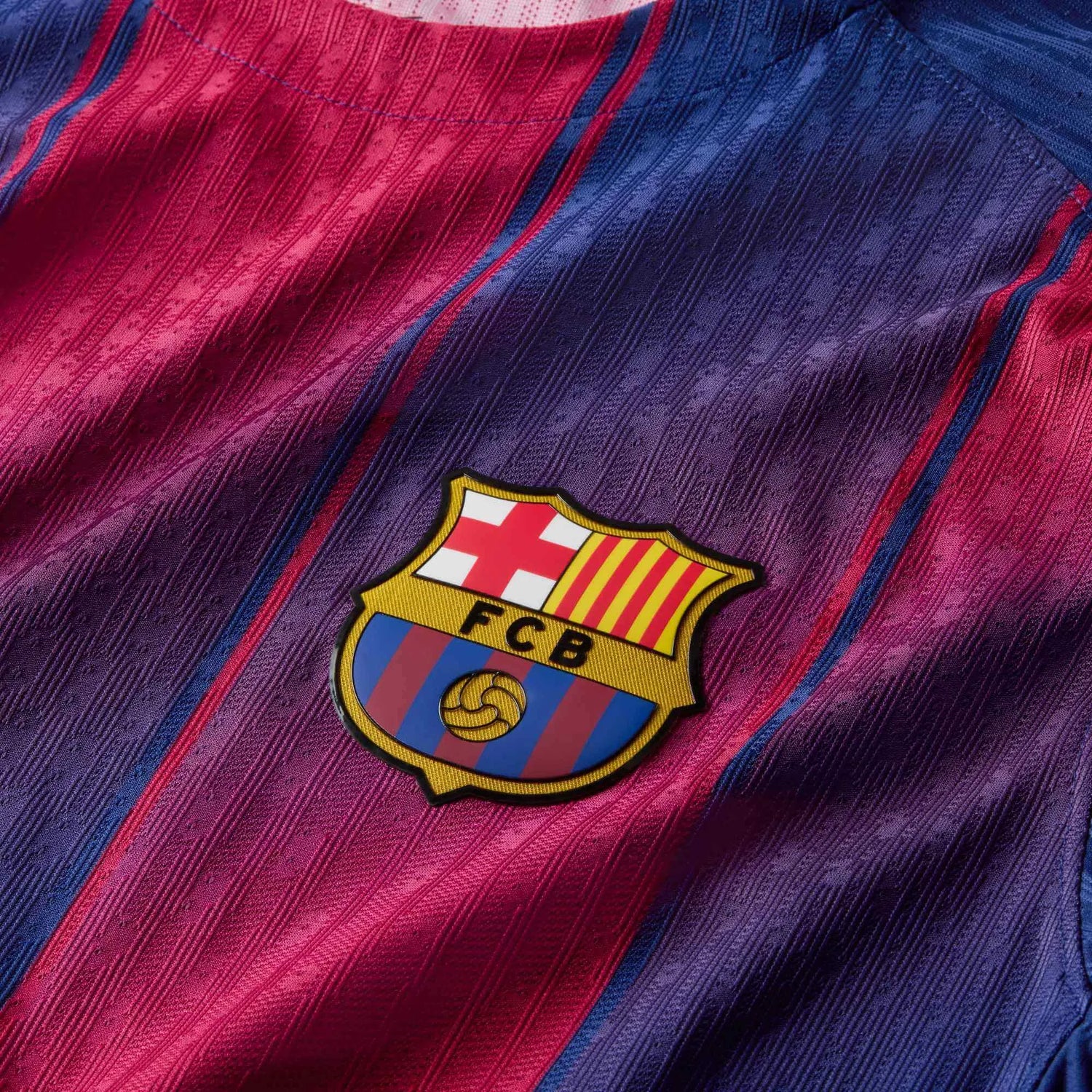 Nike 2025-26 Barcelona Men's Authentic Home Soccer Jersey (Detail 1)