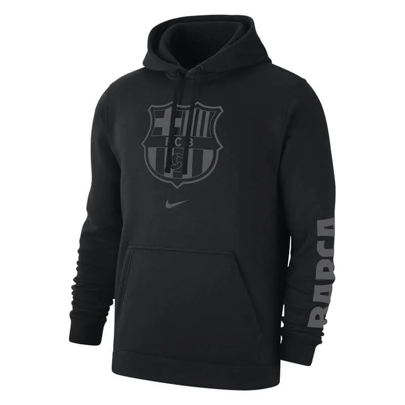 Nike 2025-26 Barcelona Men's Club Fleece Pullover Hoody (Front)