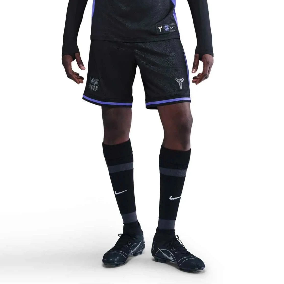 Nike 2025-26 Barcelona Men's Stadium Away Shorts (Model - Front)