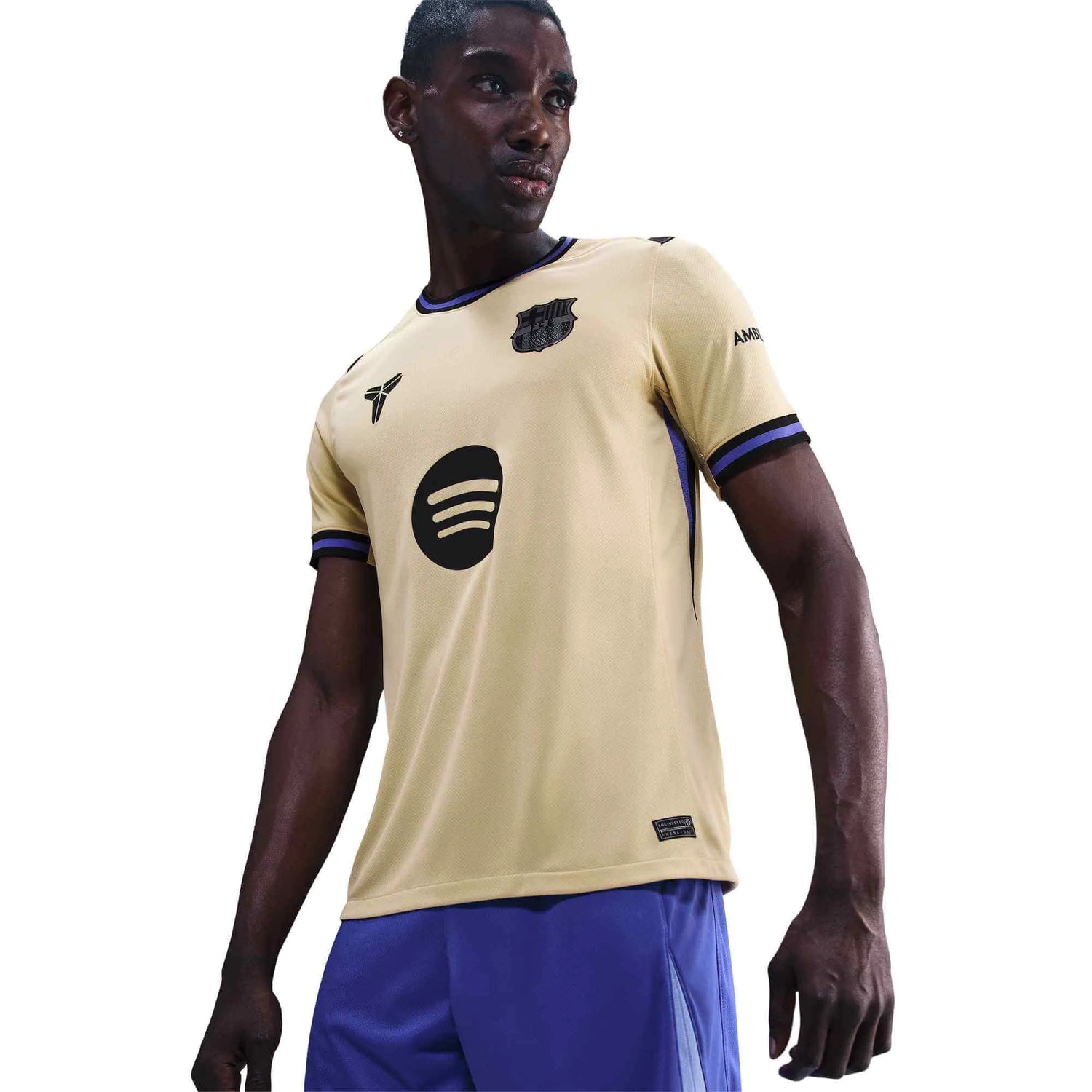 Nike 2025-26 Barcelona Men's Stadium Away Soccer Jersey (Detail 1)
