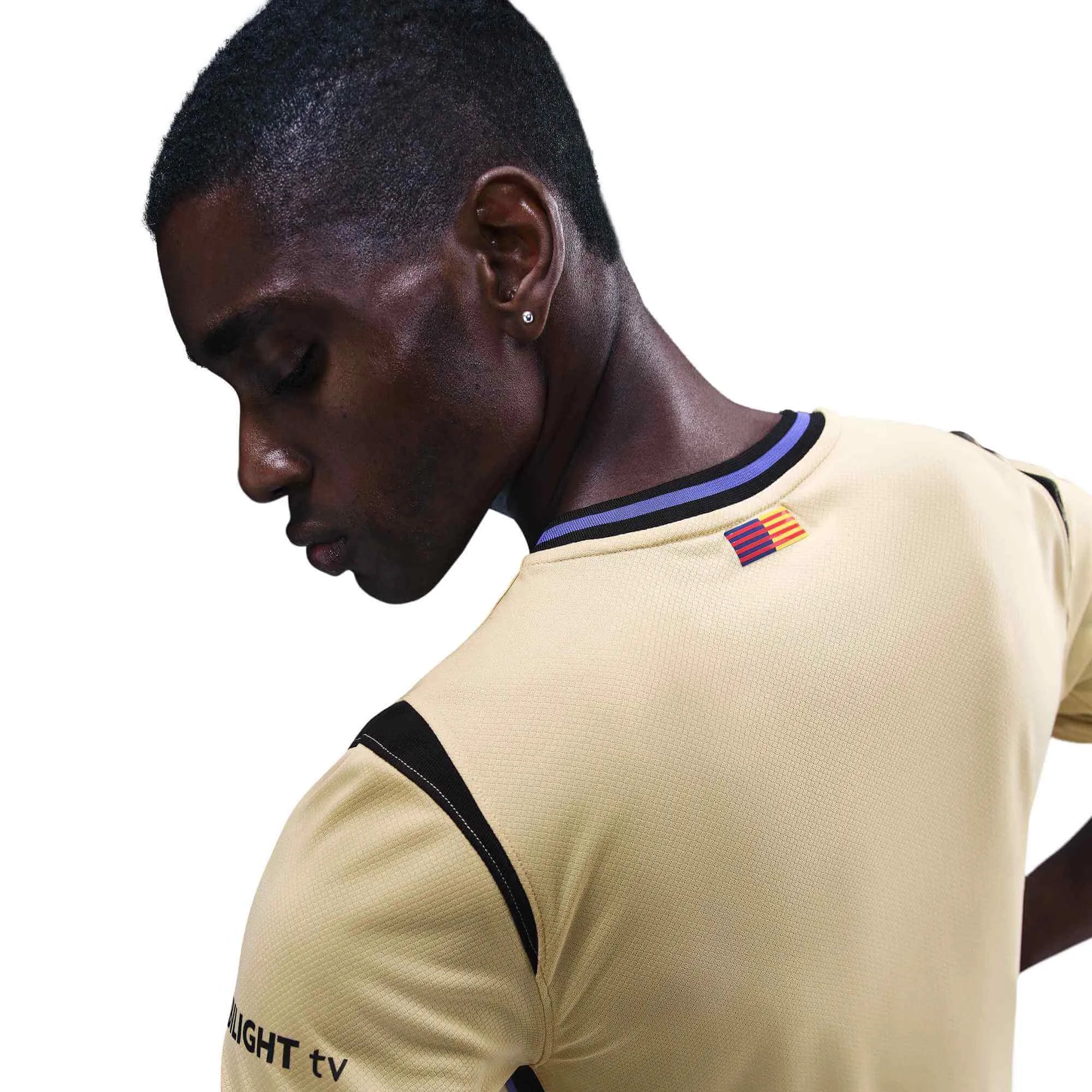 Nike 2025-26 Barcelona Men's Stadium Away Soccer Jersey (Detail 3)