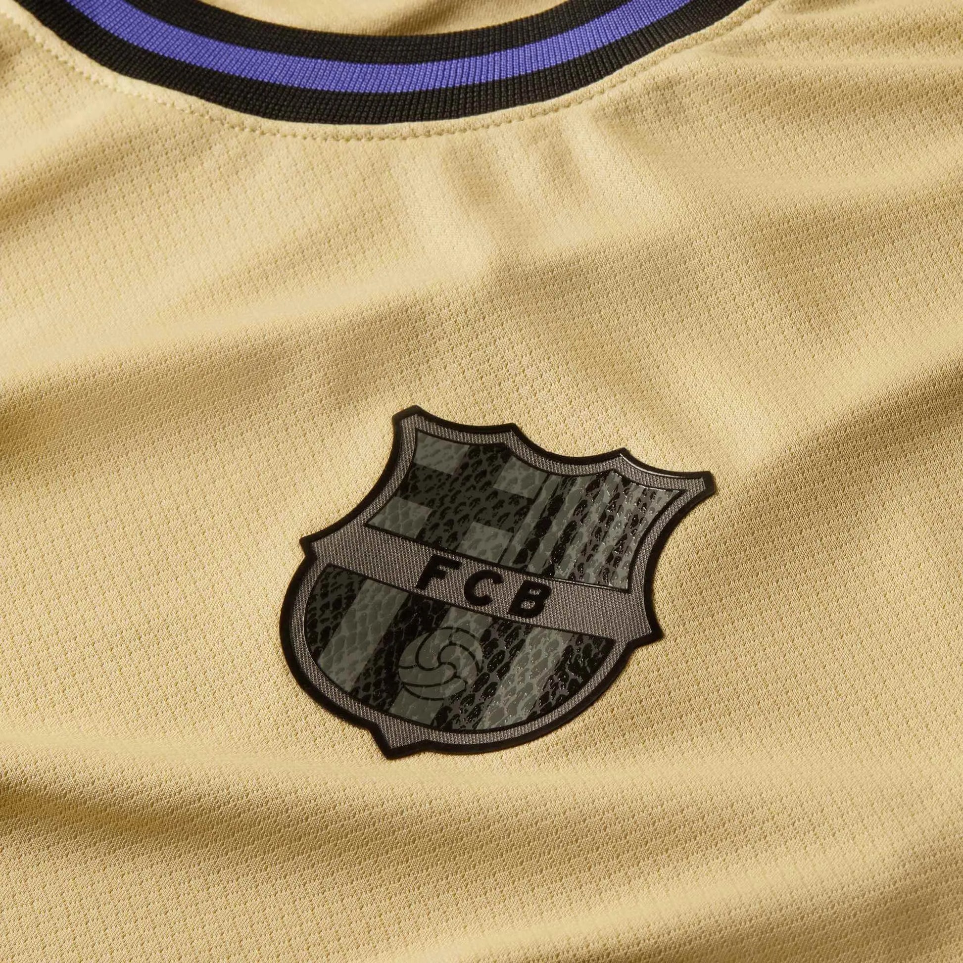 Nike 2025-26 Barcelona Men's Stadium Away Soccer Jersey (Detail 4)