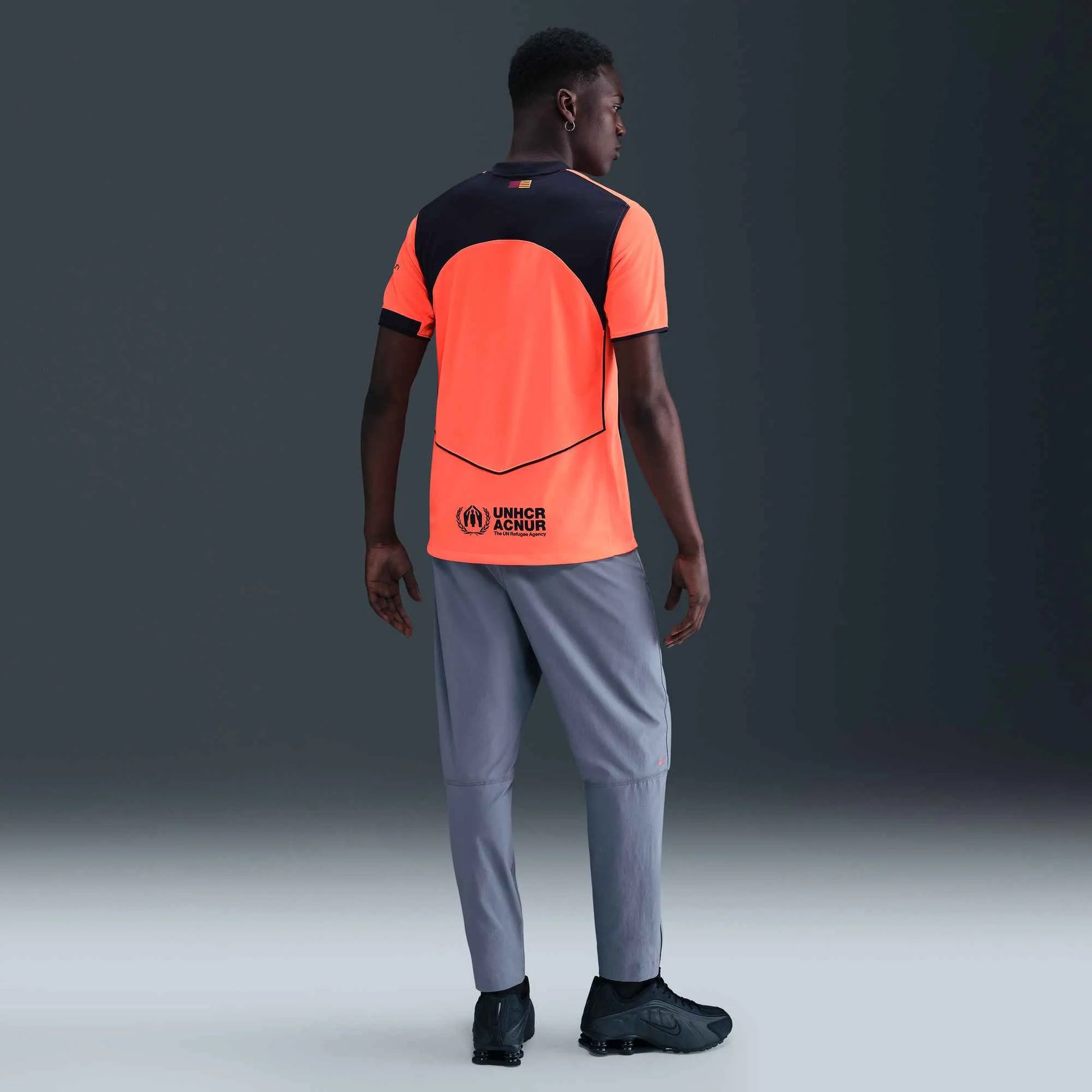 Nike 2025-26 Barcelona Men's Stadium Third Soccer Jersey (Model - Back)