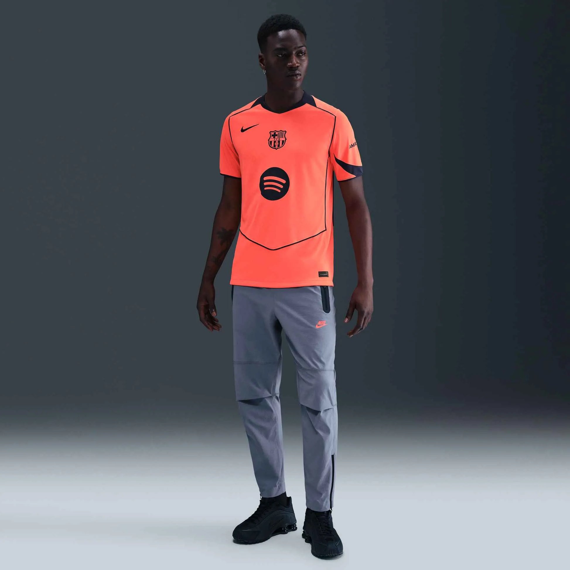 Nike 2025-26 Barcelona Men's Stadium Third Soccer Jersey (Model - Front)