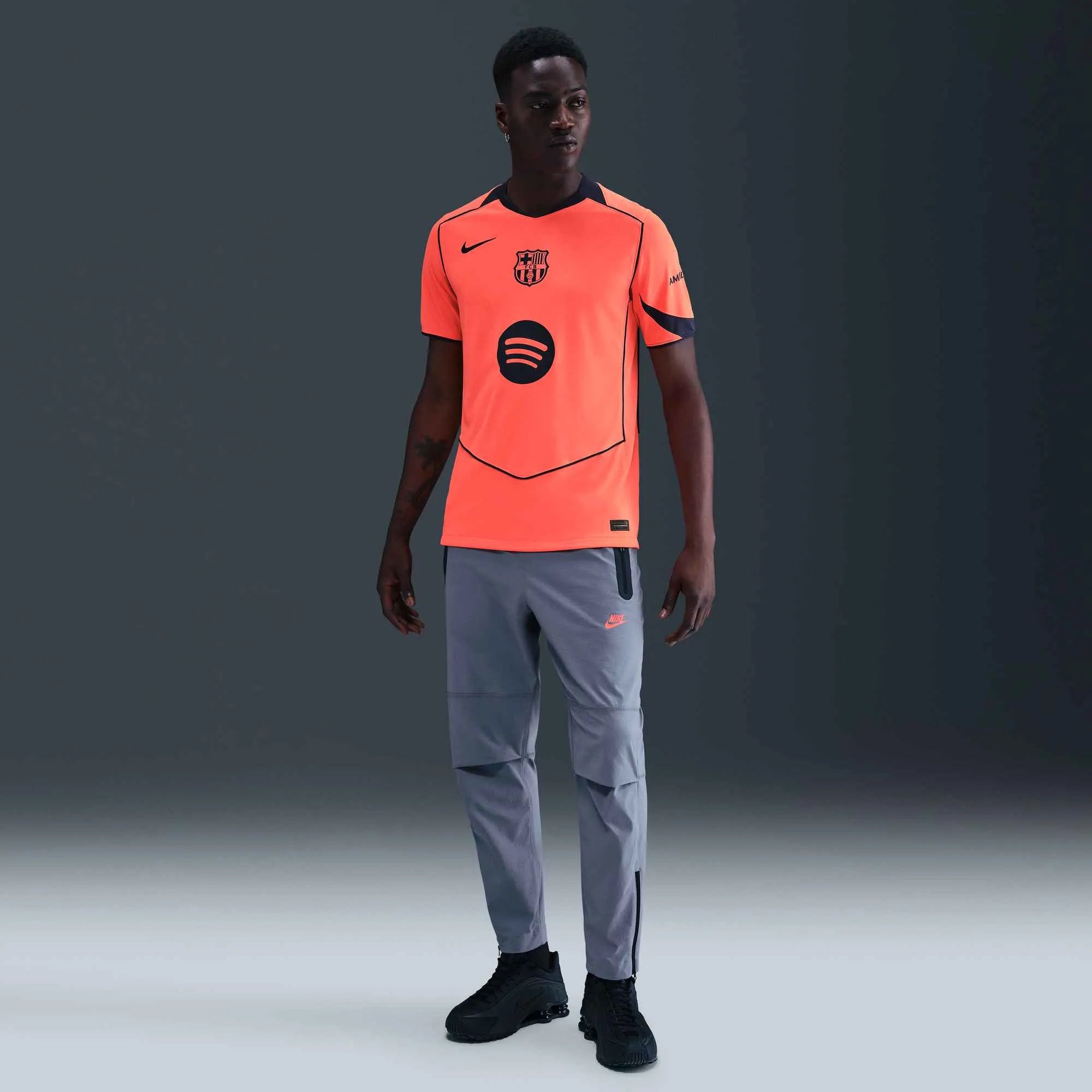 Nike 2025-26 Barcelona Men's Stadium Third Soccer Jersey (Model - Front)